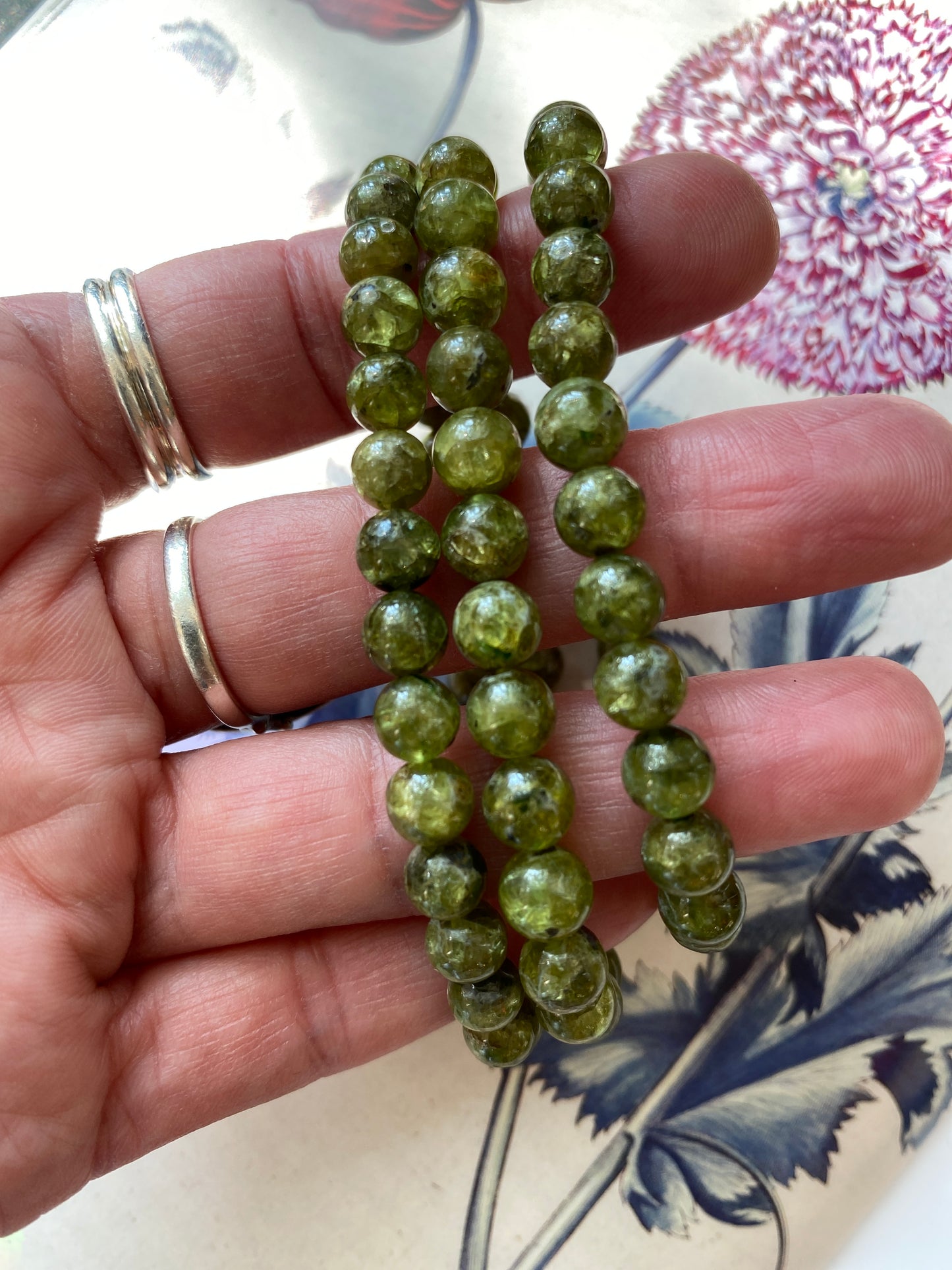 Peridot 6mm Stretch Bracelet - Moon Room Shop and Wellness
