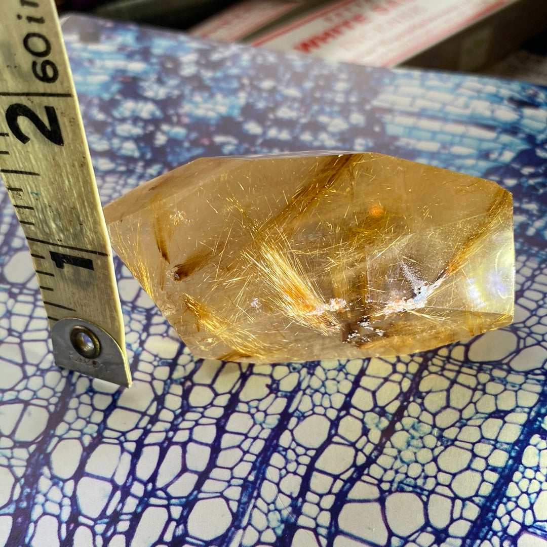 Gold Rutilated Quartz Freeform 108 g - Moon Room Shop and Wellness