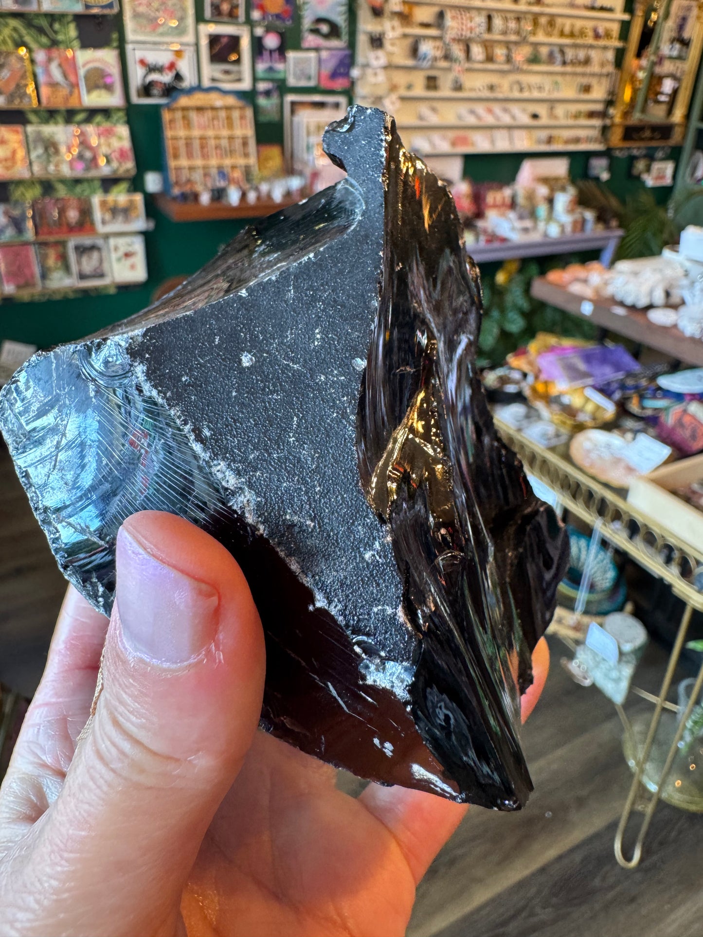Black Obsidian Raw 1.4lb - Moon Room Shop and Wellness