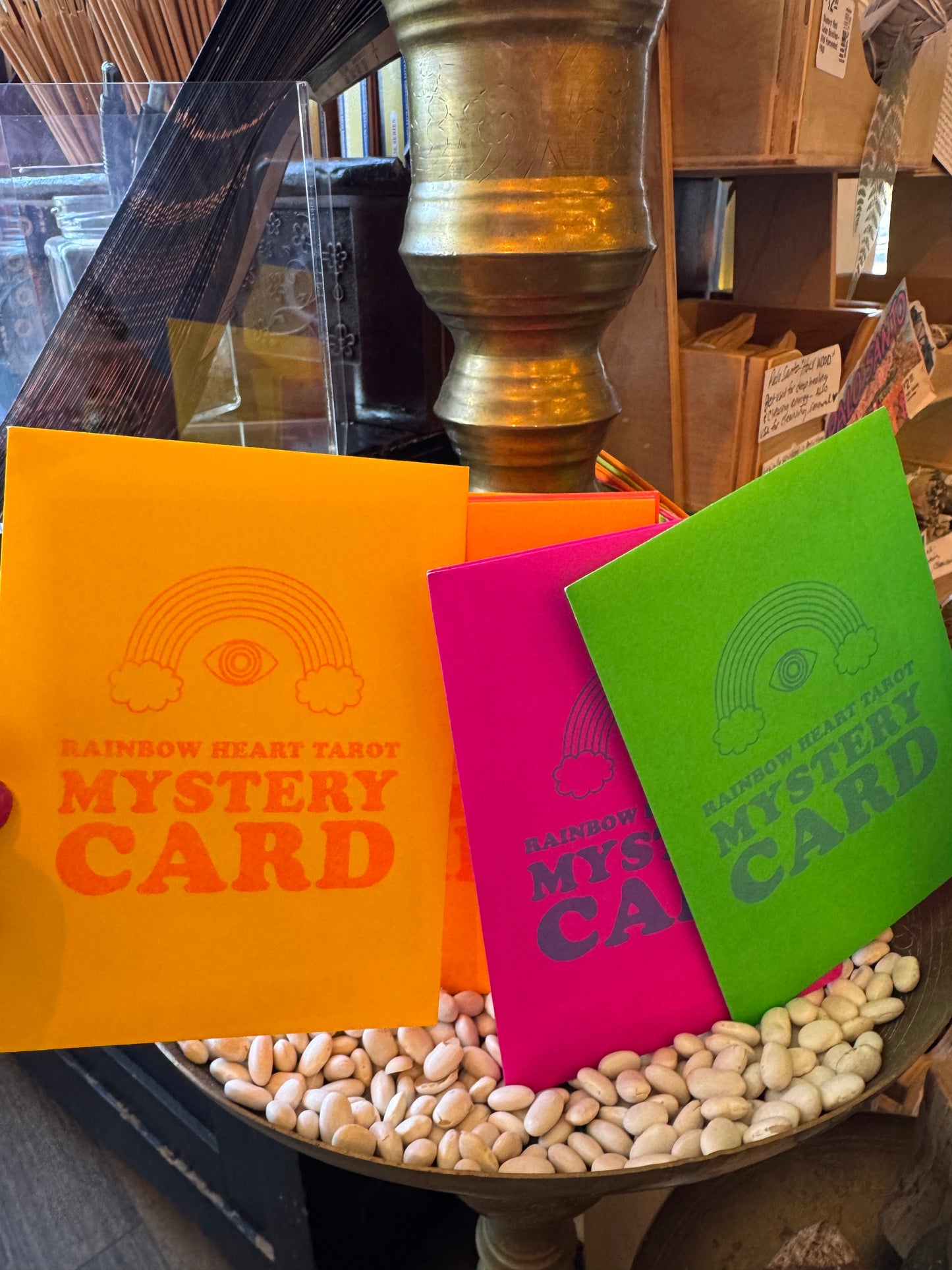 Rainbow Heart Tarot Mystery Card - Moon Room Shop and Wellness