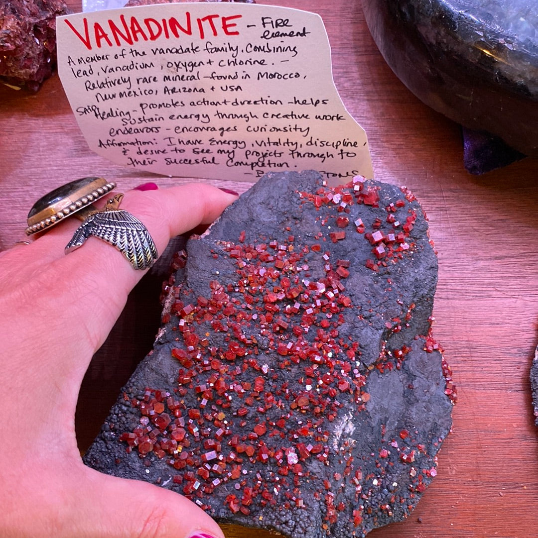 Vanadinite Specimen 1.75 lbs - Moon Room Shop and Wellness
