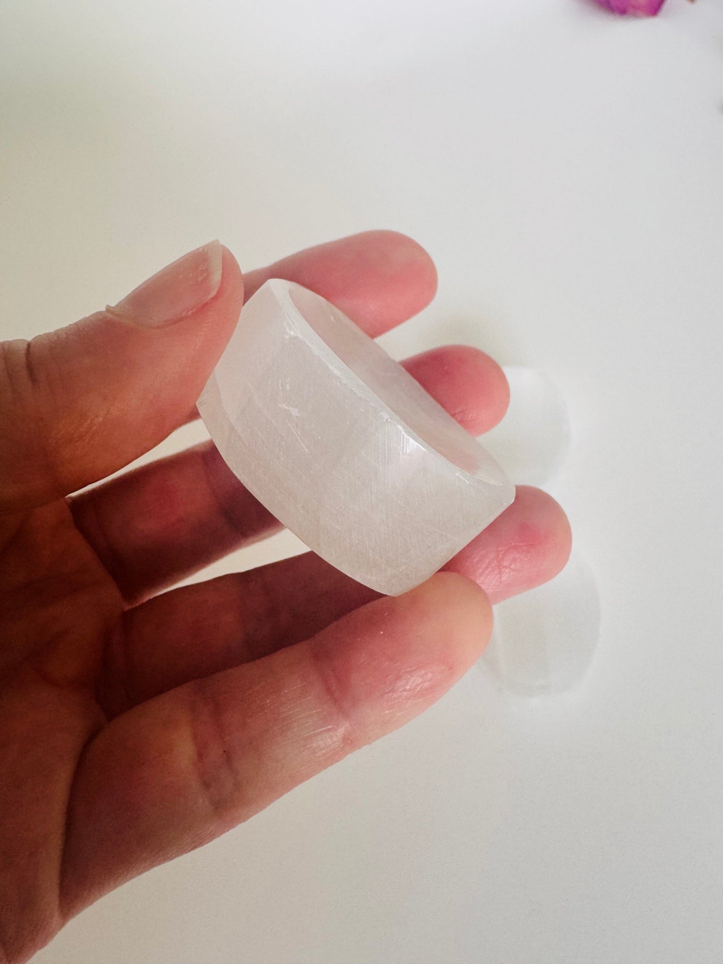 Selenite Serenity/No Worry Stone - Moon Room Shop and Wellness