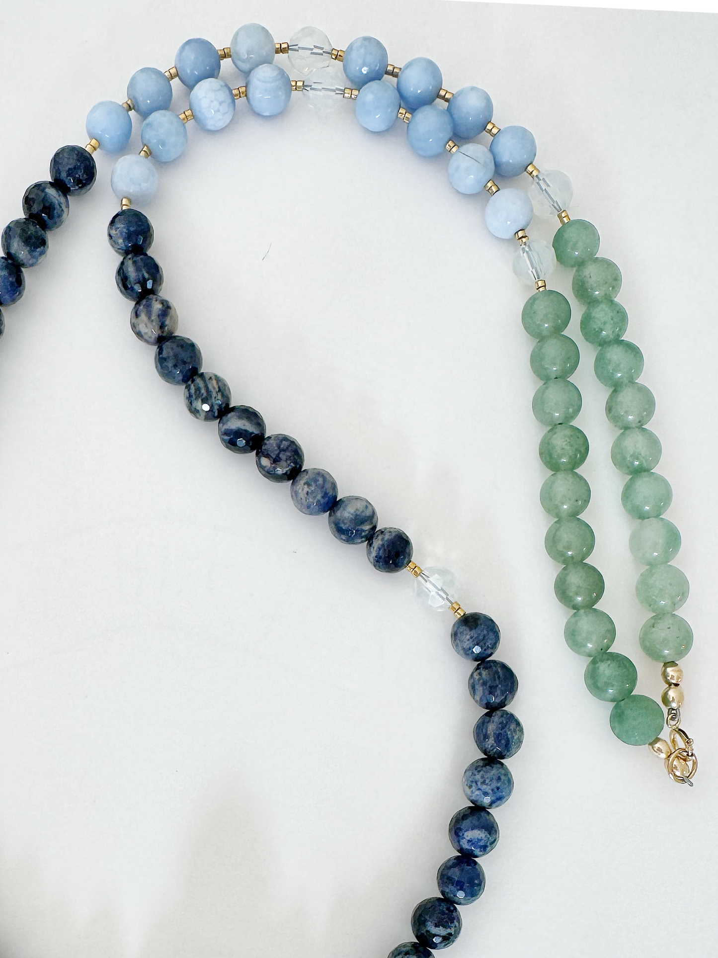 Chlorite Quartz Point Handmade Beaded Necklace - Moon Room Shop and Wellness