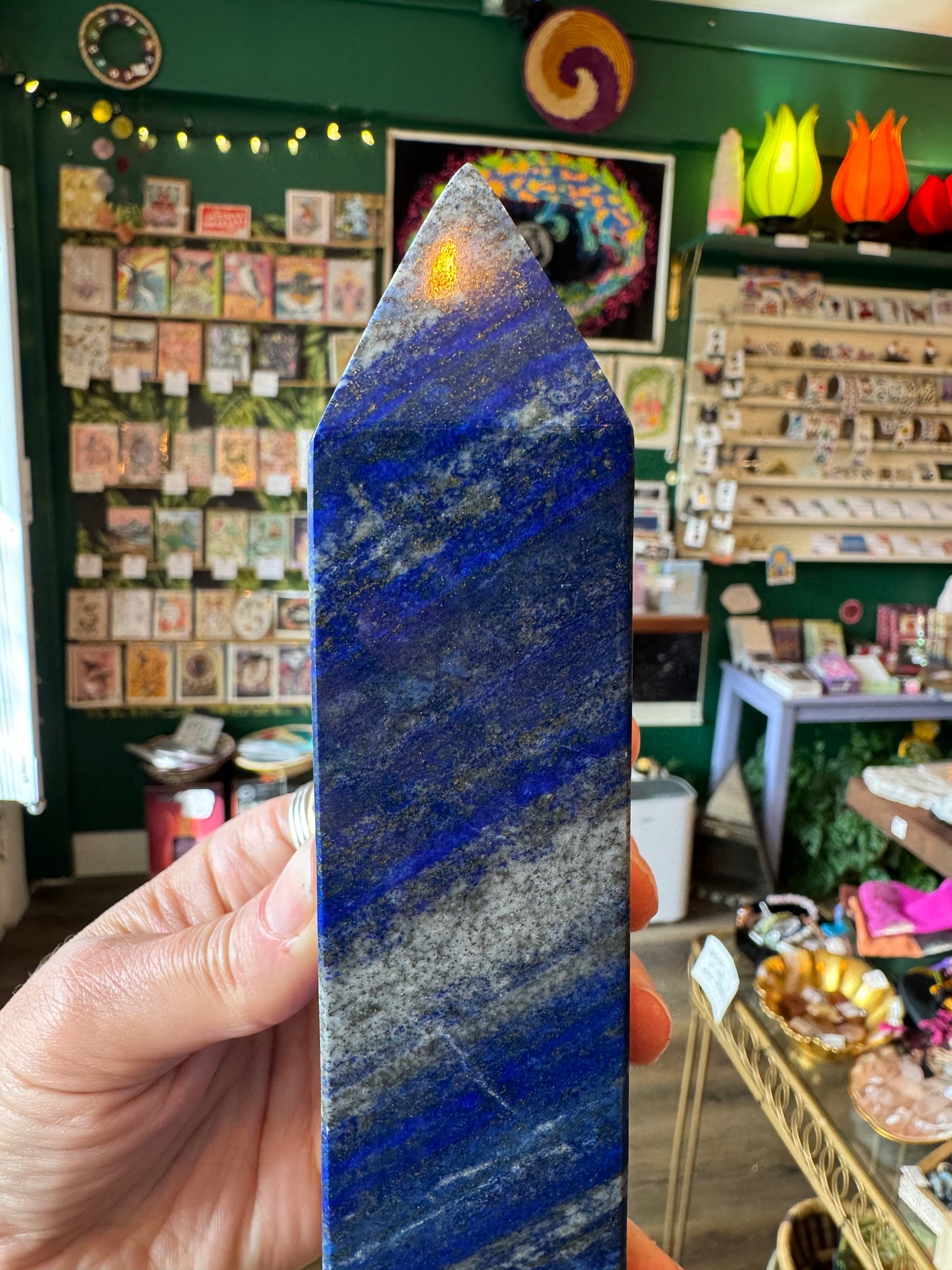 Lapis Lazuli Tower 1.41 lbs Afghanistan - Moon Room Shop and Wellness