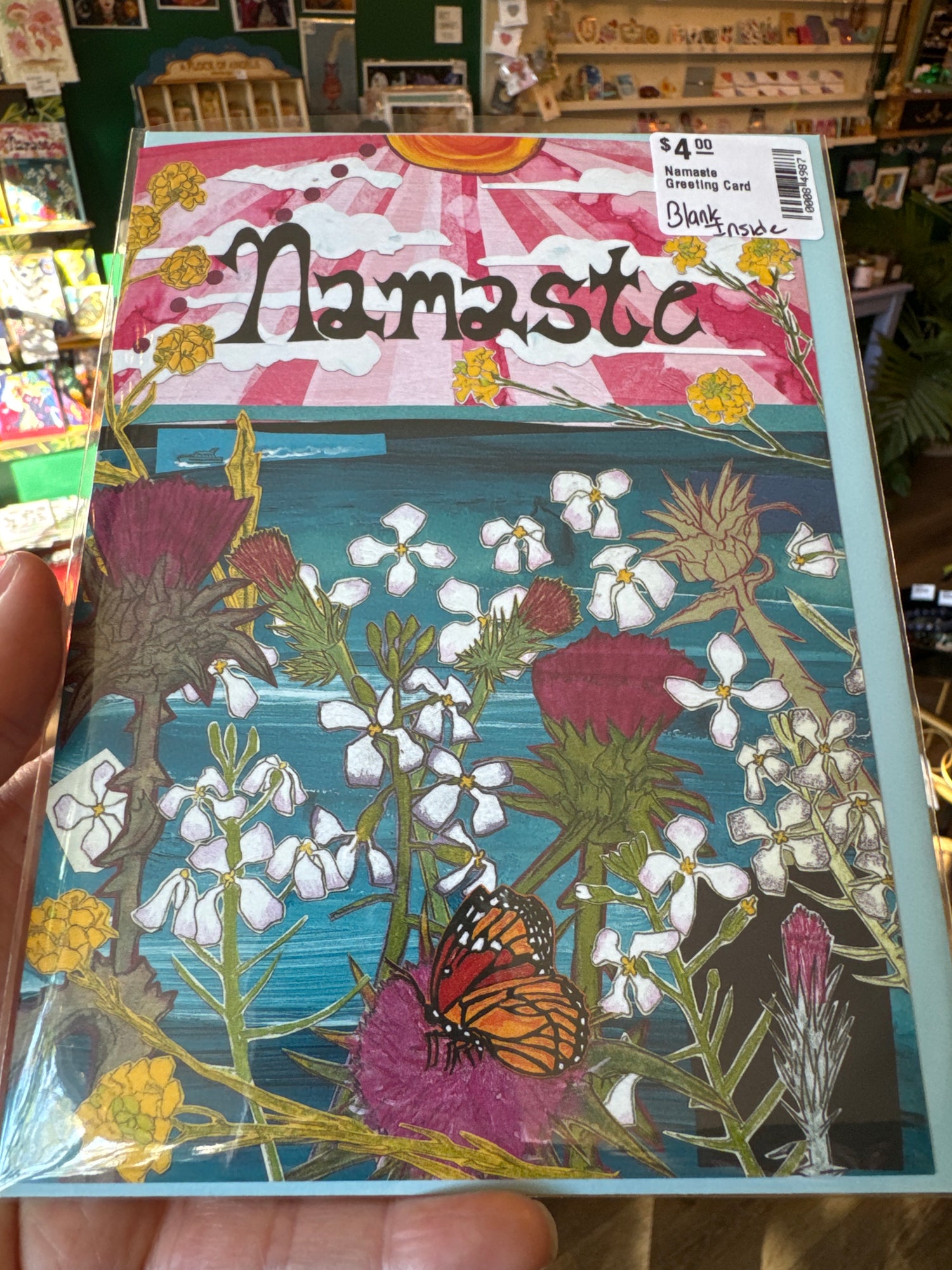 Namaste Greeting Card - Moon Room Shop and Wellness