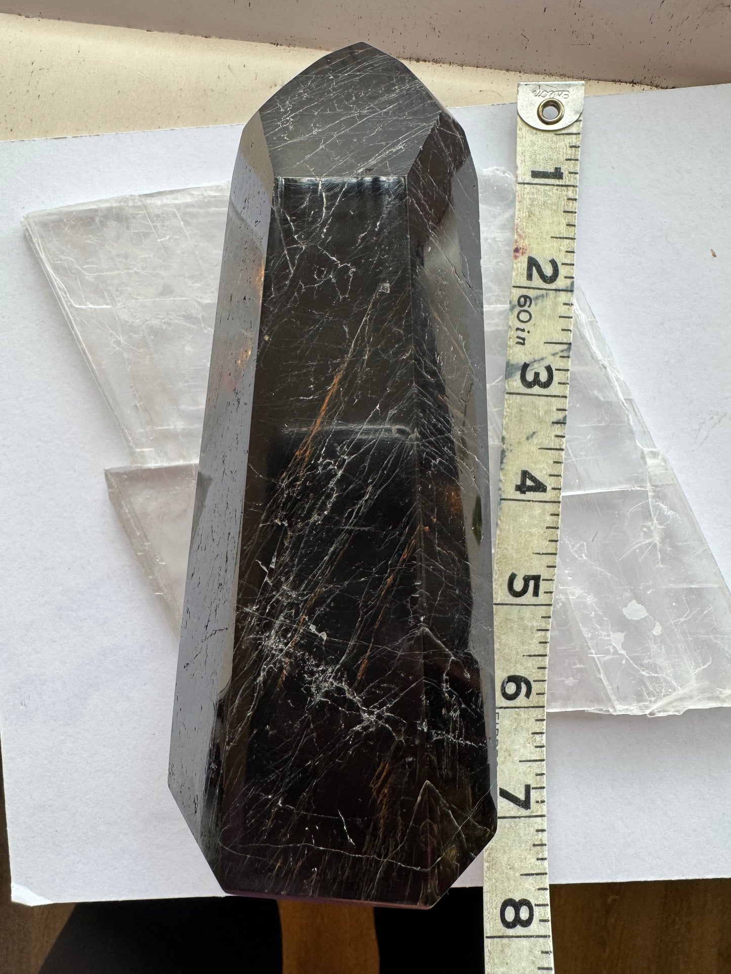 Black Tourmaline Tower 1.84 lbs Brazil - Moon Room Shop and Wellness