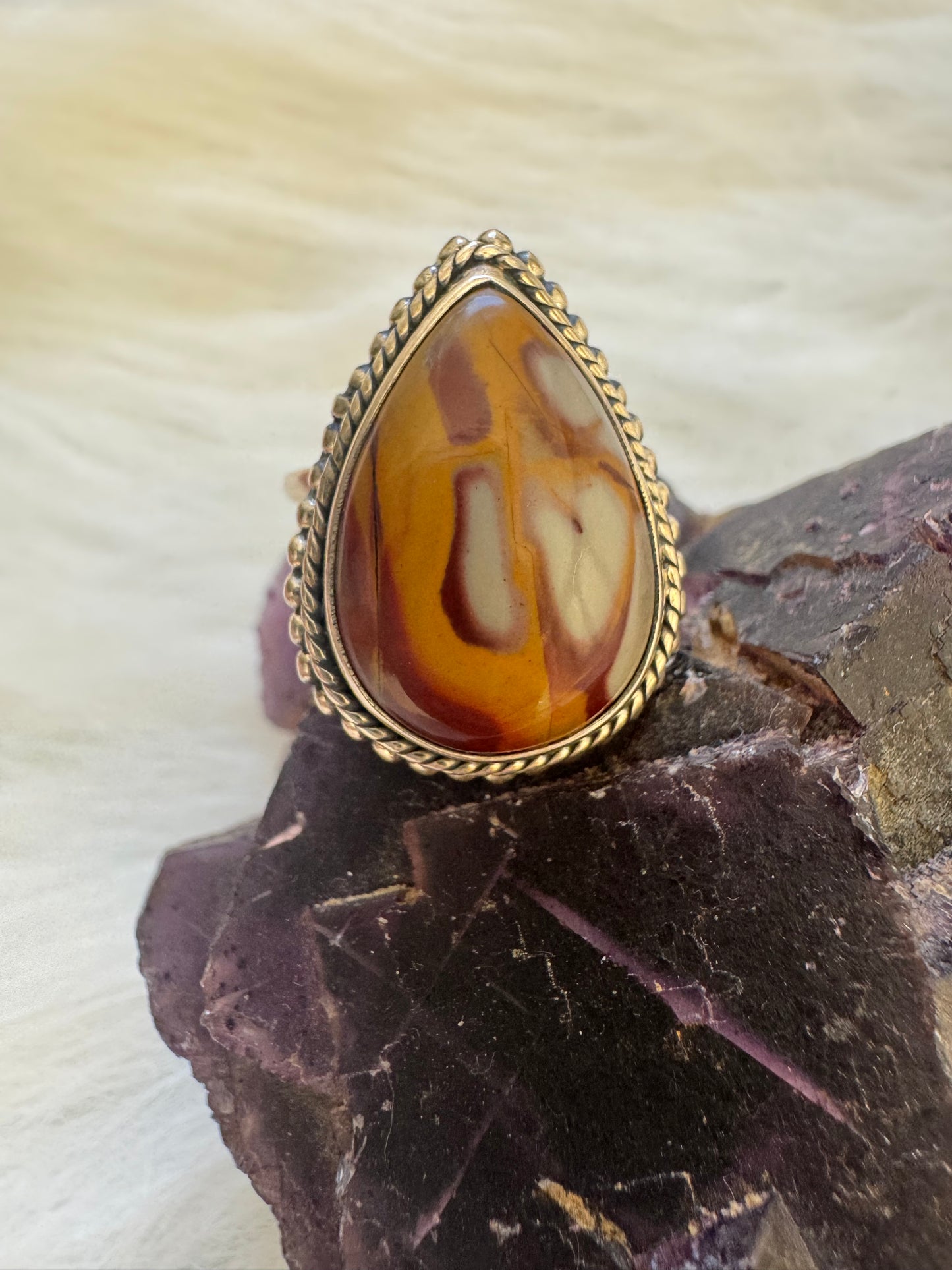 Noreena Jasper 925 Sterling Silver Ring Size 7.75 - Moon Room Shop and Wellness