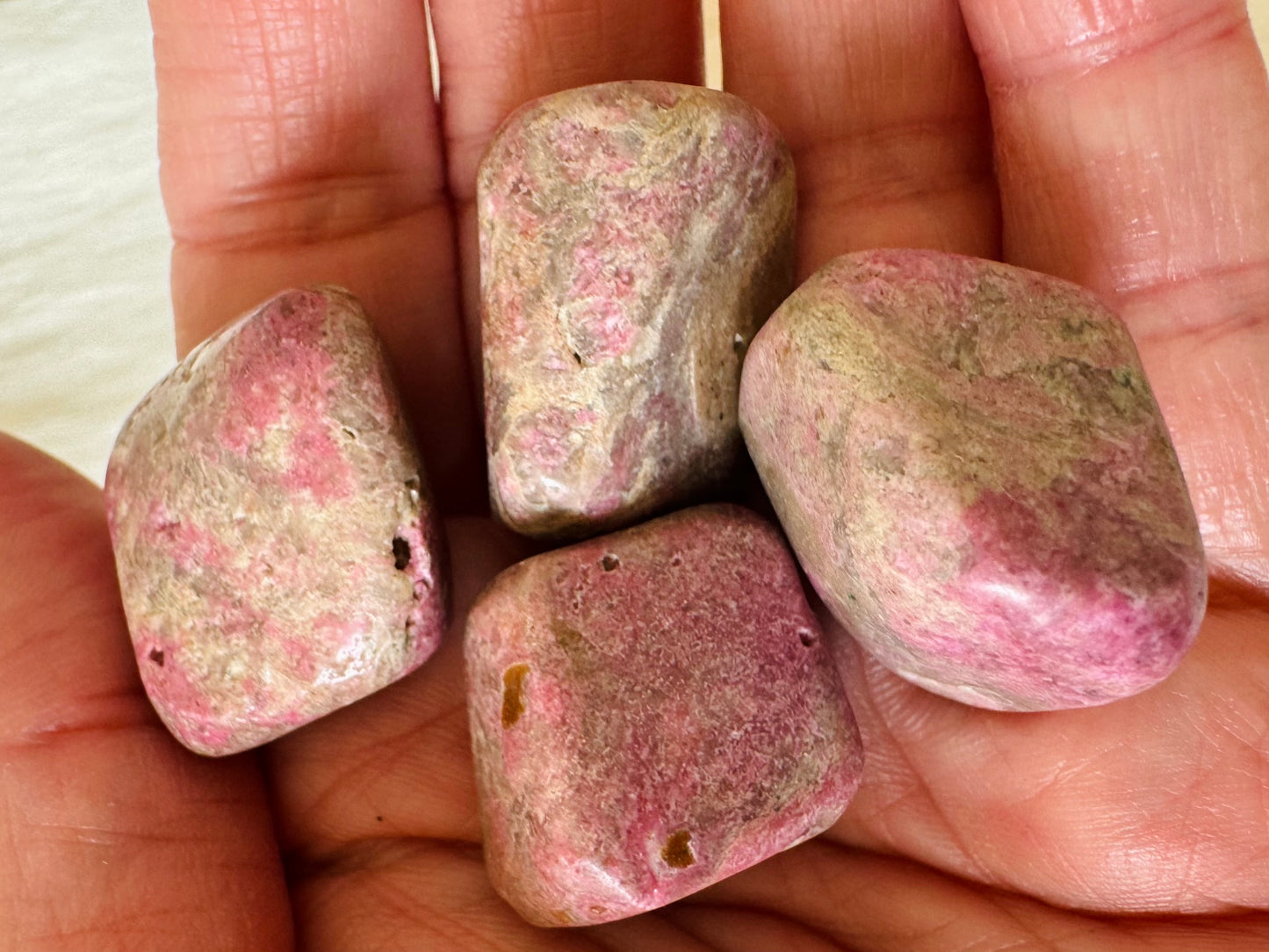 Cobaltoan Calcite with Dolomite Tumbled - Moon Room Shop and Wellness