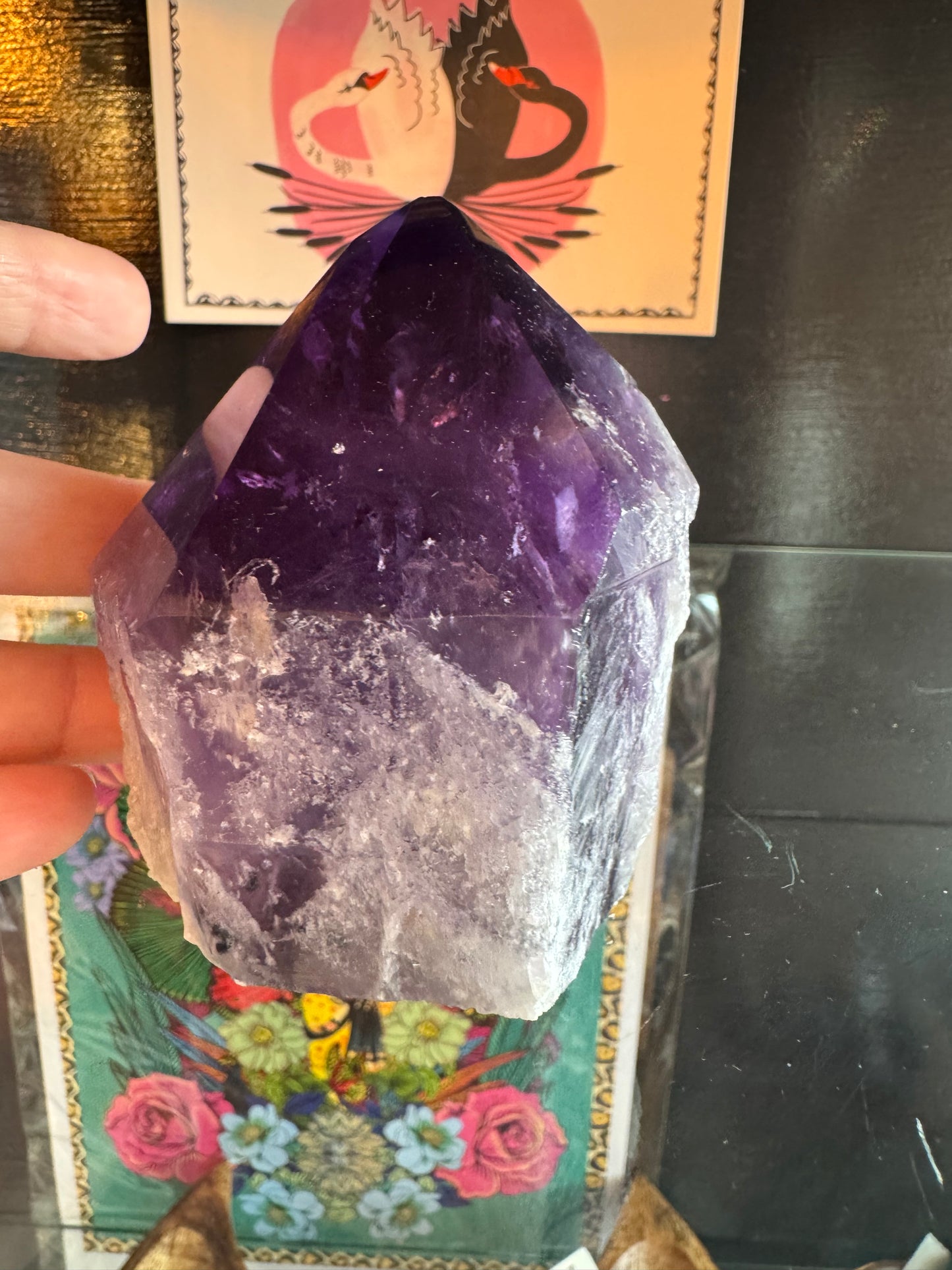 Deep Purple Amethyst Point- 410 g- Brazil - Moon Room Shop and Wellness