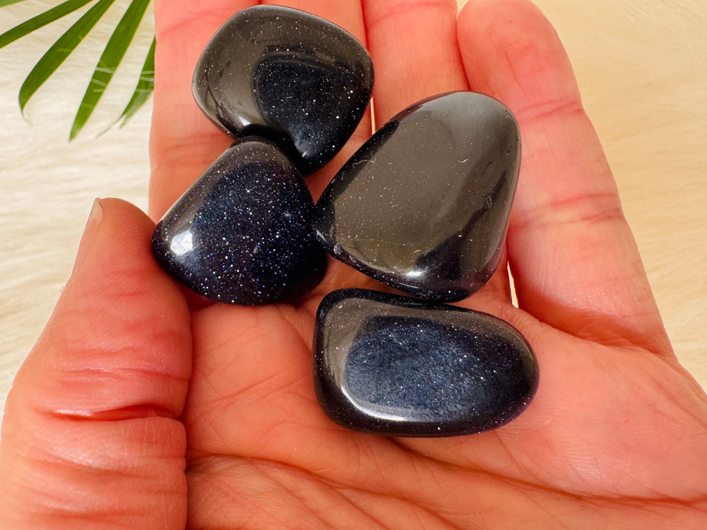 Blue Goldstone Tumbled - Moon Room Shop and Wellness