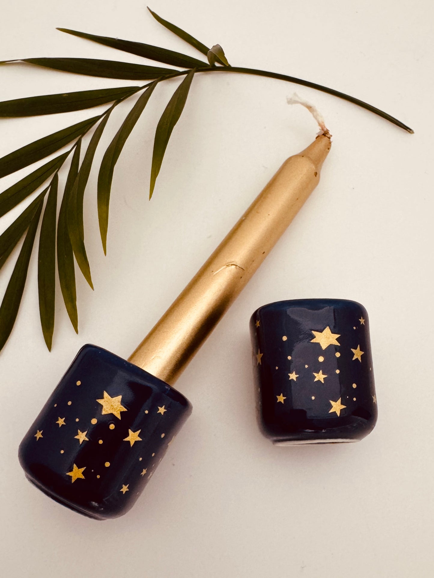 Galaxy Ceramic Chime Candle Holder - Moon Room Shop and Wellness