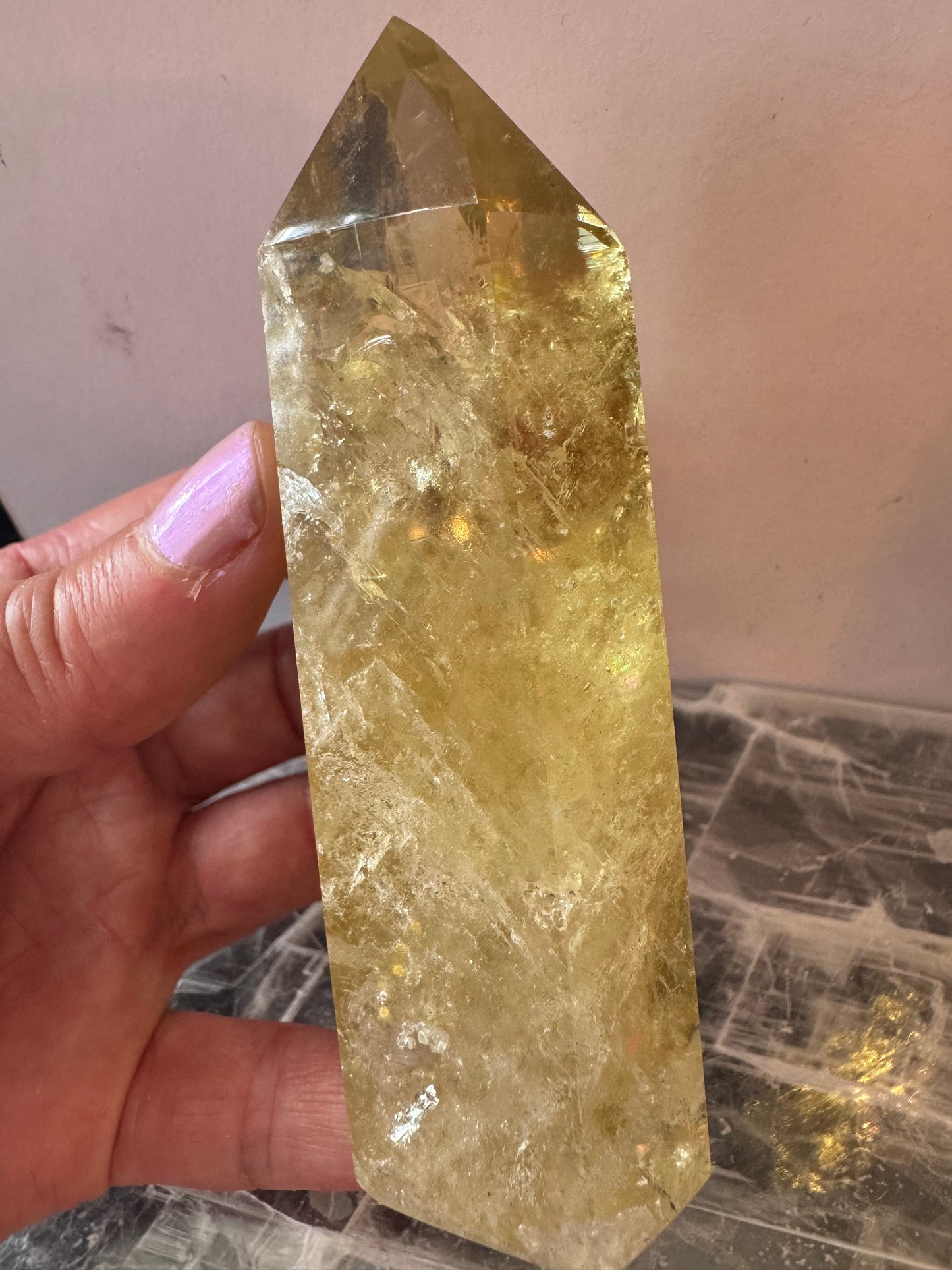 Lemon Quartz Tower 250 g Brazil Gorgeous - Moon Room Shop and Wellness