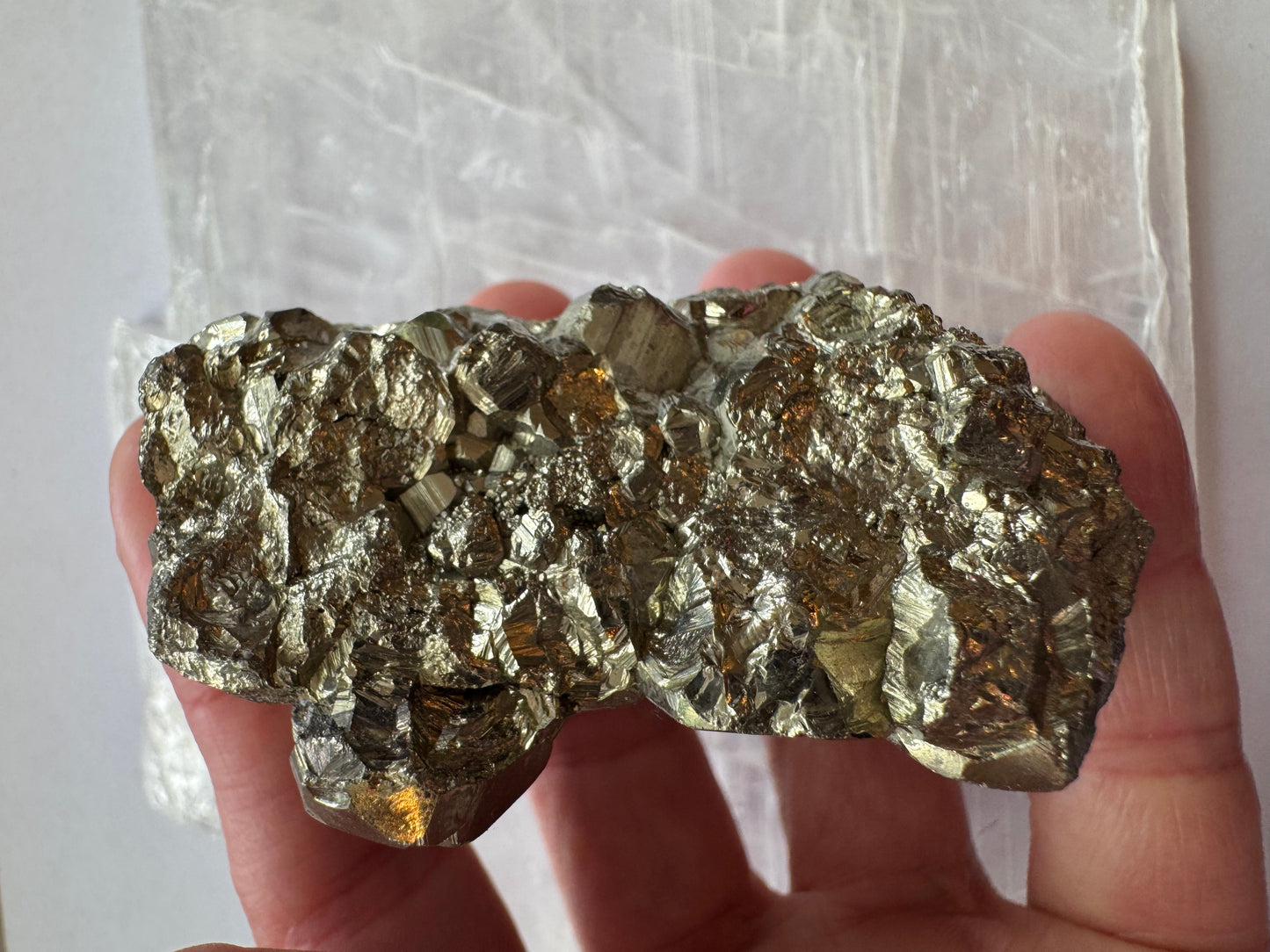 High Grade Peruvian Pyrite Cluster 227 g -Peru - Moon Room Shop and Wellness