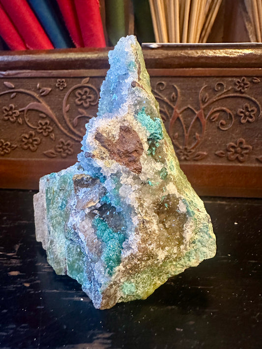 Druzy Chrysocolla Specimen 356 g So Sweet! - Moon Room Shop and Wellness