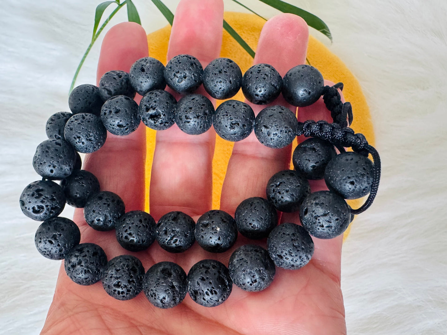 Lava Stone Grade A++ Adjustable Bracelet 10mm - Moon Room Shop and Wellness