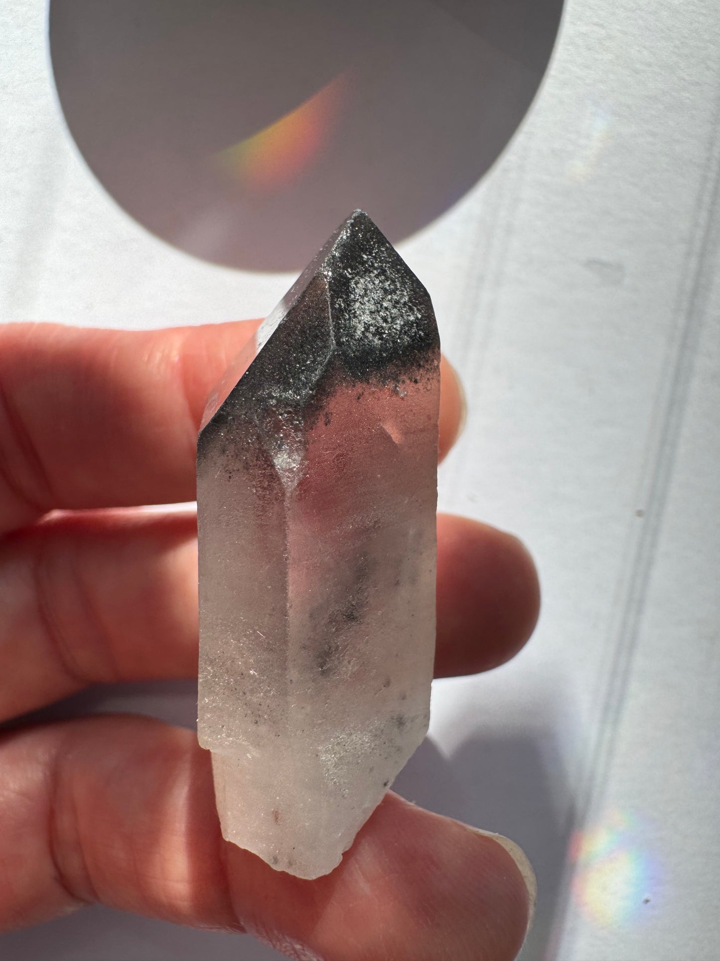 Black Phantom Quartz Point 22 g Brazil - Moon Room Shop and Wellness