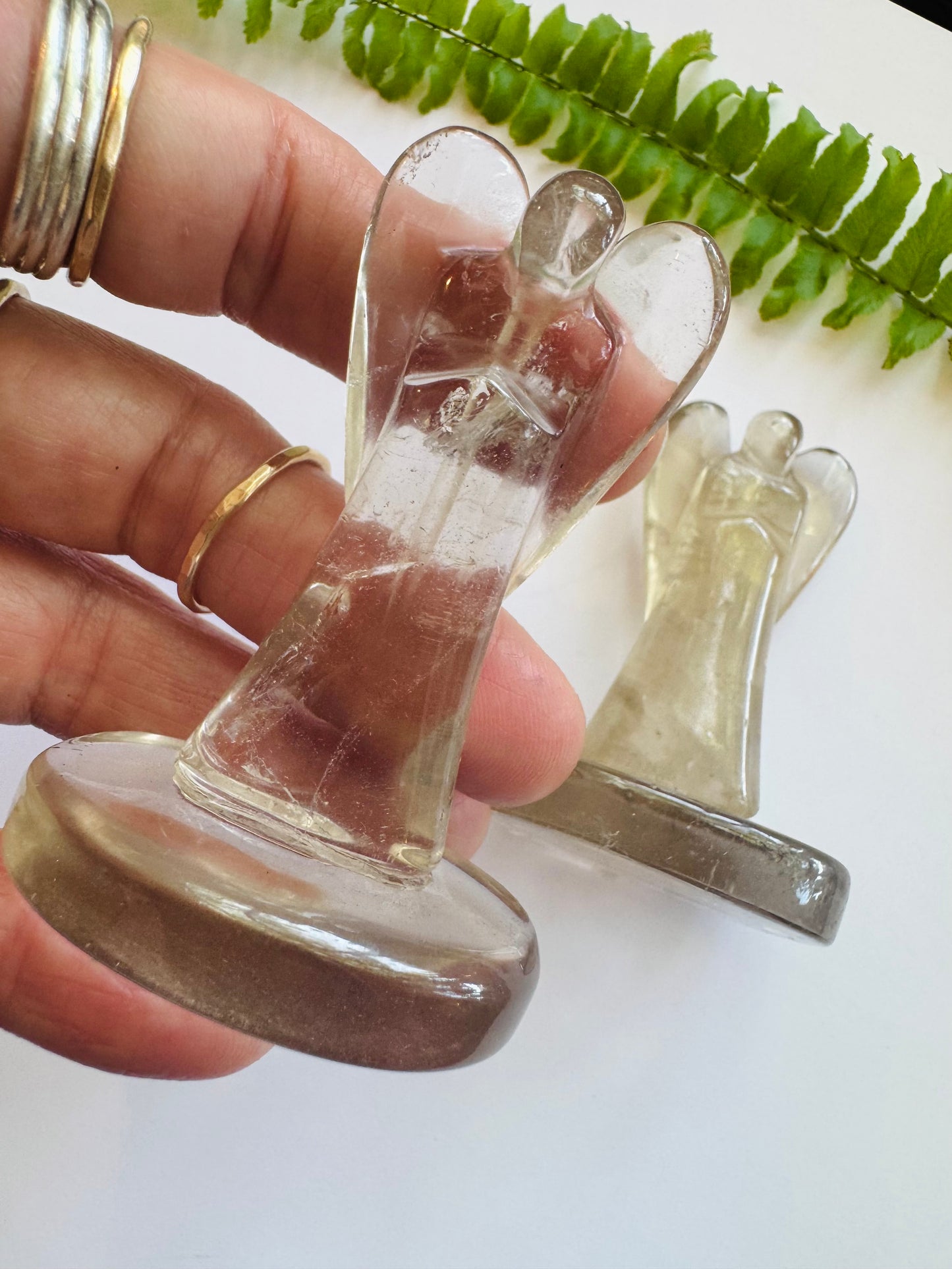 Smoky Quartz  Angel w Base - Brazil - 2-2.5 inch - Moon Room Shop and Wellness