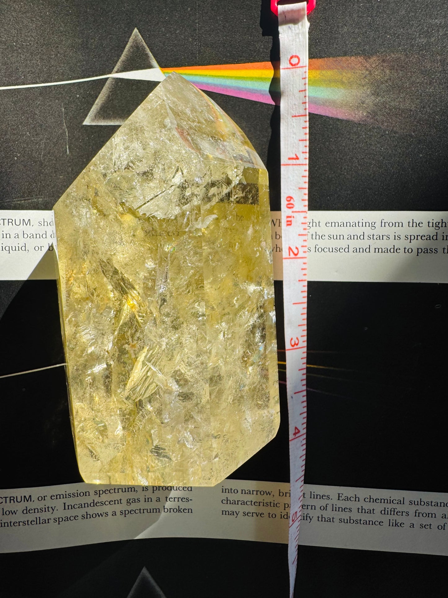 Lemon Quartz Tower 326 g Brazil Gorgeous - Moon Room Shop and Wellness