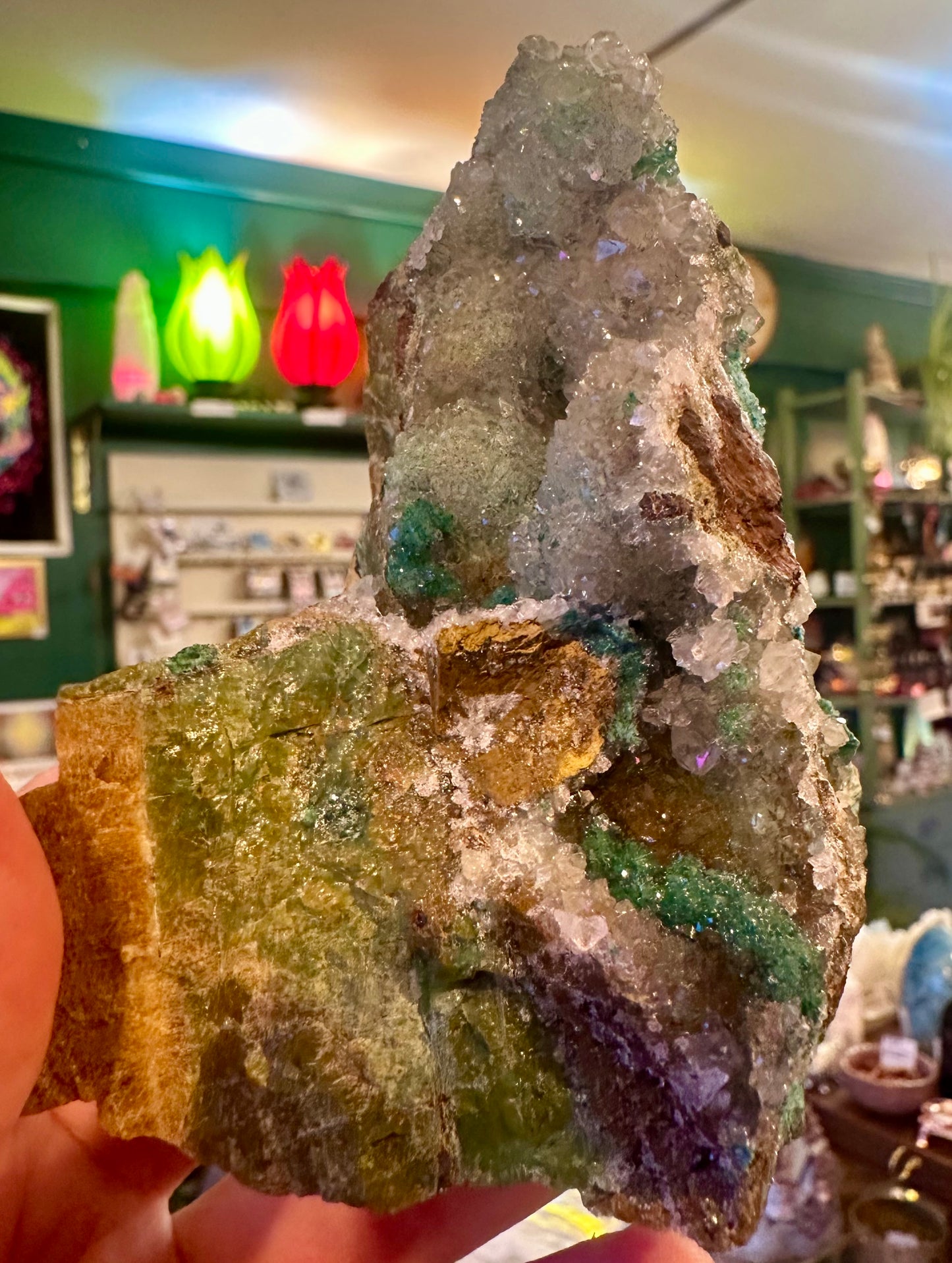 Druzy Chrysocolla Specimen 356 g So Sweet! - Moon Room Shop and Wellness