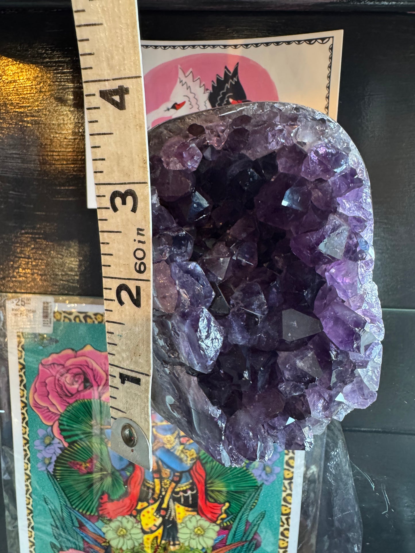 Brazilian Dark Purple Amethyst Standing Cluster 2.6 lb - Moon Room Shop and Wellness