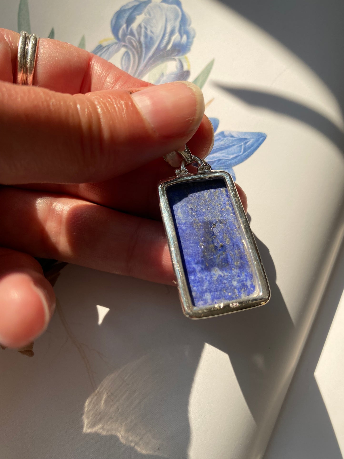 Lapis Lazuli Sterling Silver Pendant - Moon Room Shop and Wellness