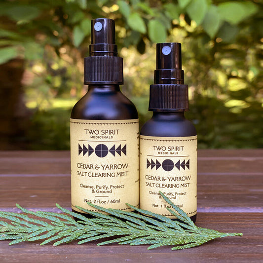 Cedar & Yarrow Salt Clearing Mist 2oz. - Moon Room Shop and Wellness