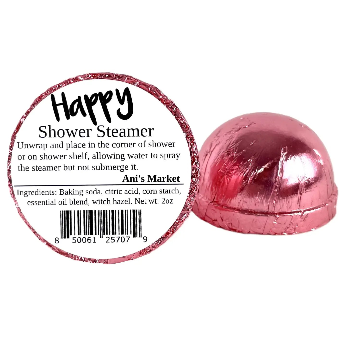 HAPPY-w/ witch hazel, ylang ylang, sweet orange + lemon essential oil Shower Steamer - Moon Room Shop and Wellness