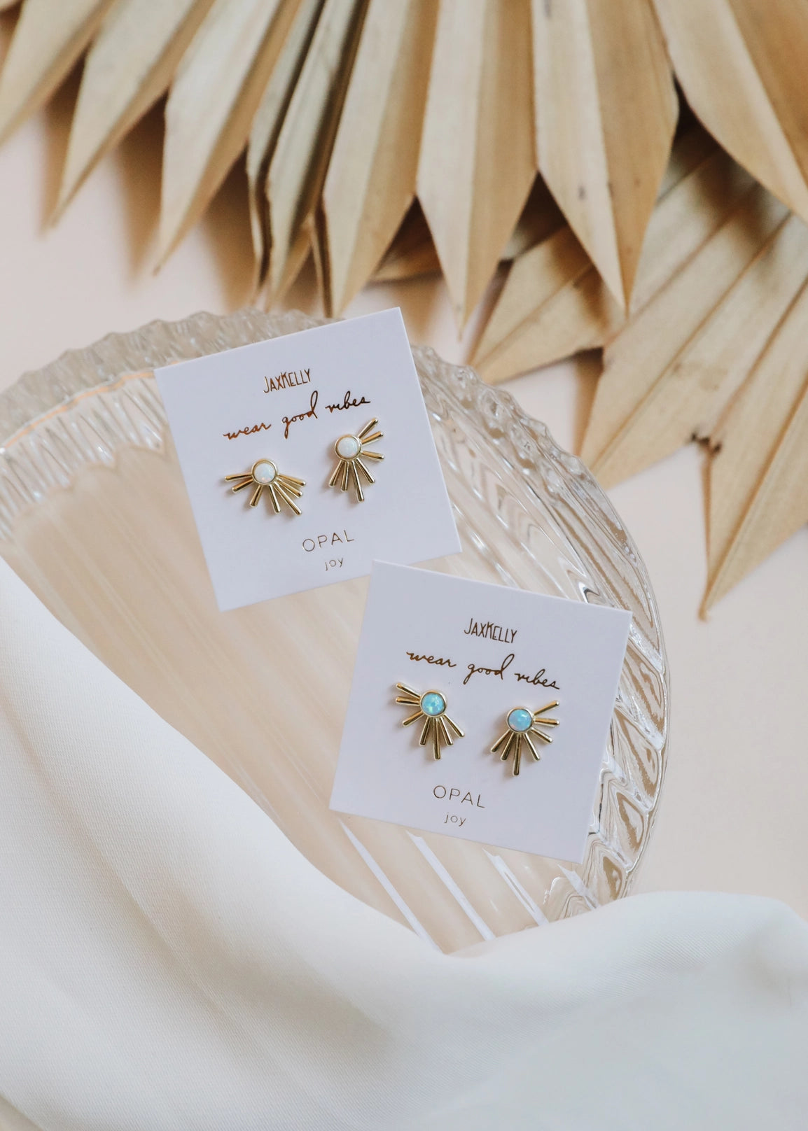 Sun Ray - Fire Opal - Earrings - Moon Room Shop and Wellness