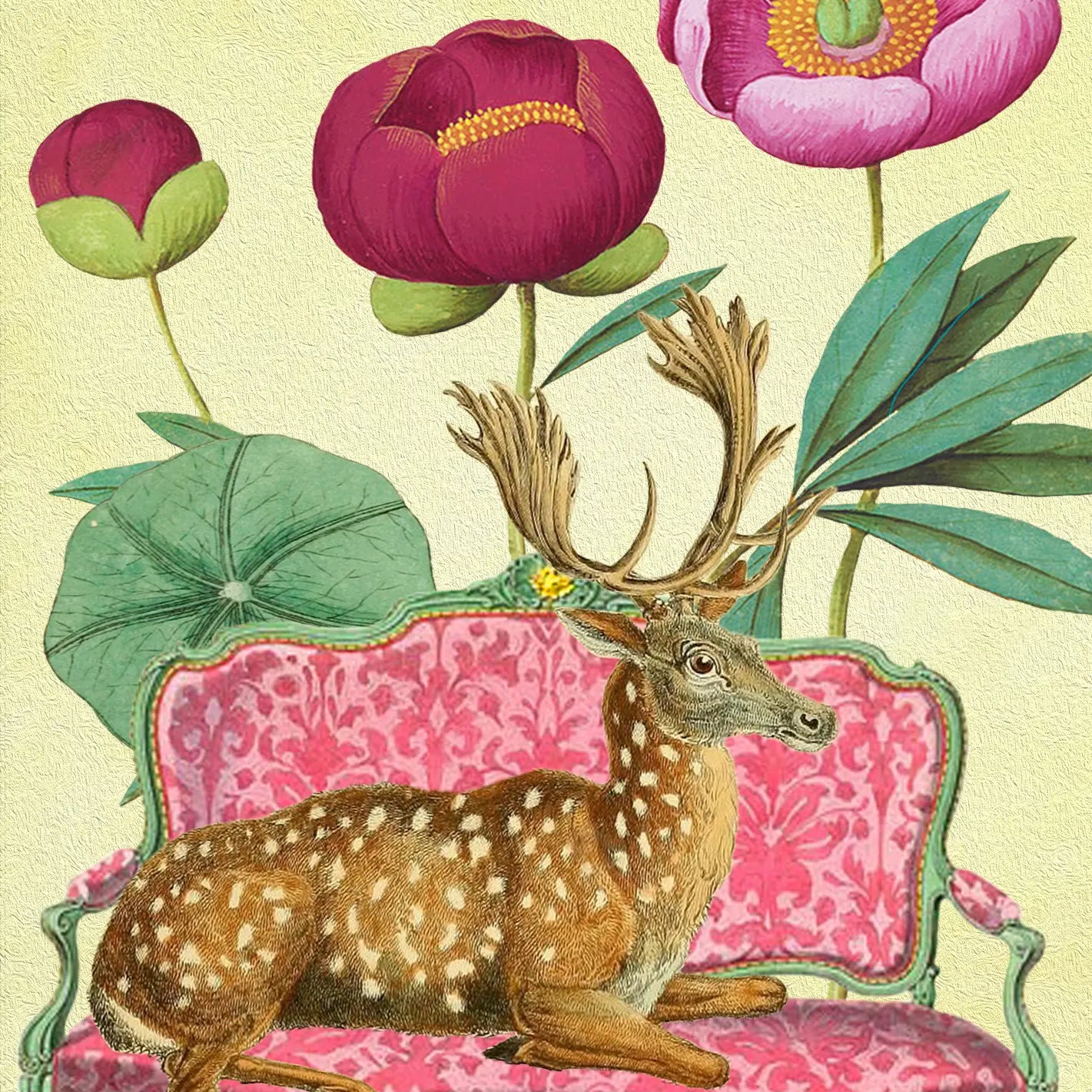 Lounging Luxury Whimsical Greeting Card - Moon Room Shop and Wellness
