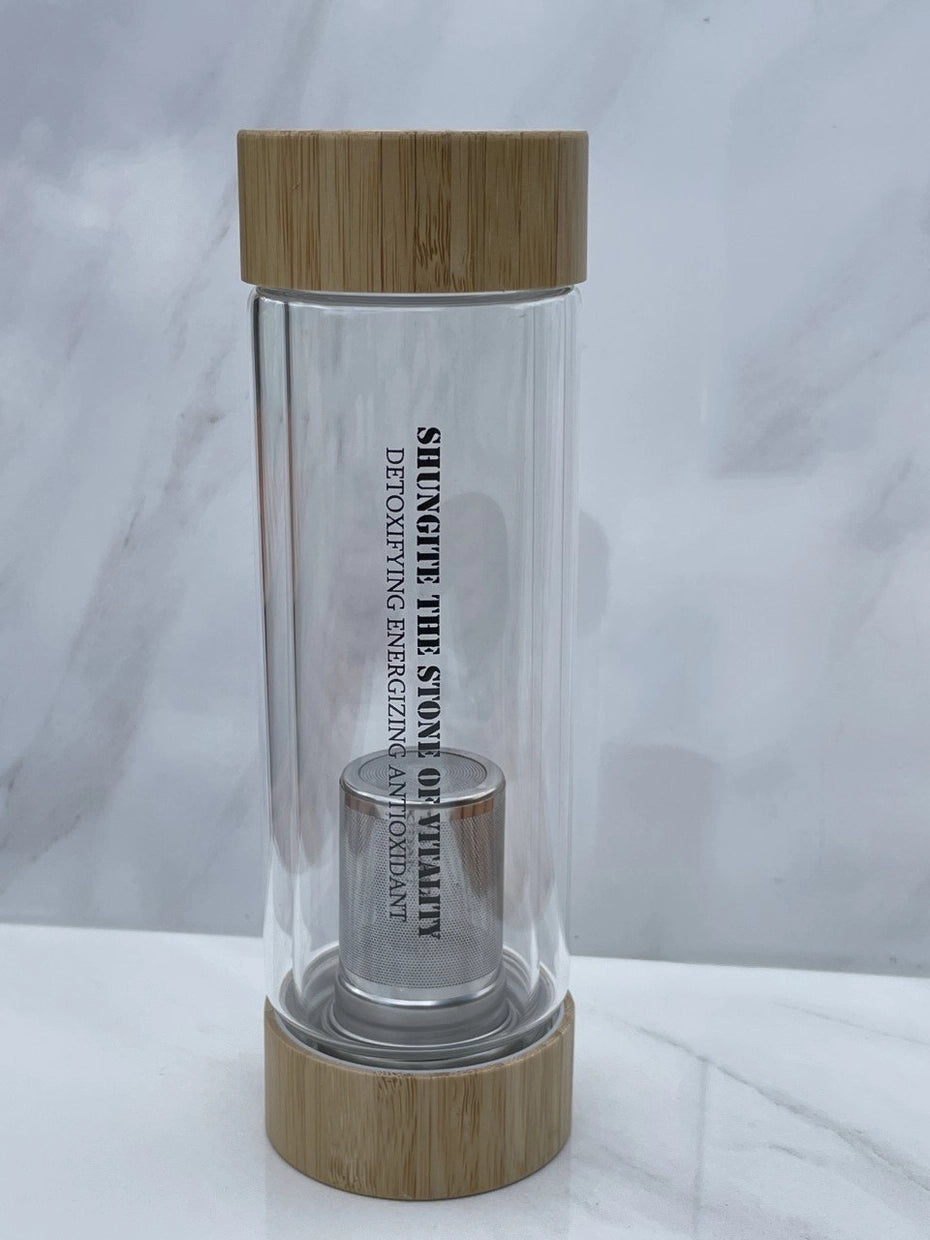 Shungite Water Bottle With Shungite - Moon Room Shop and Wellness
