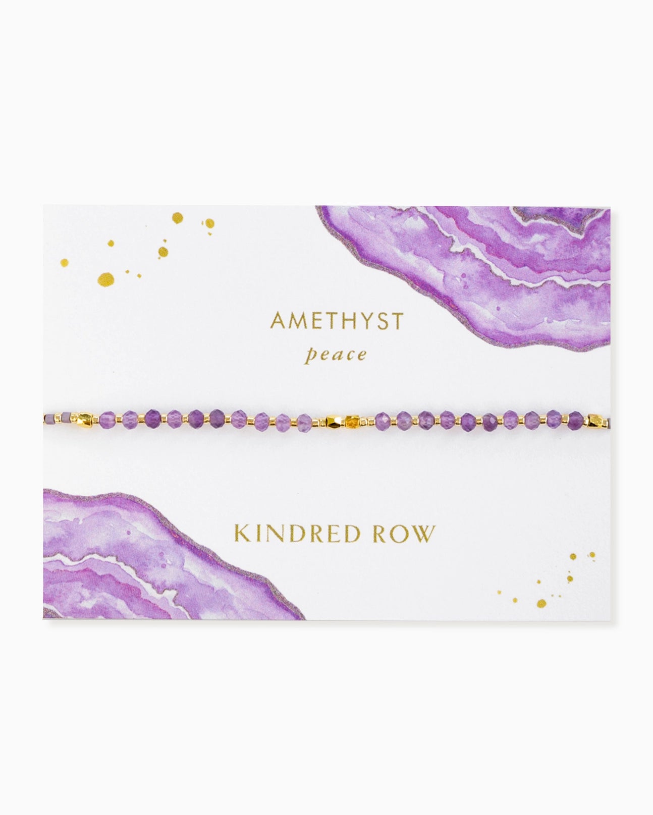 Amethyst Healing Gemstone Stacking Bracelet - Moon Room Shop and Wellness
