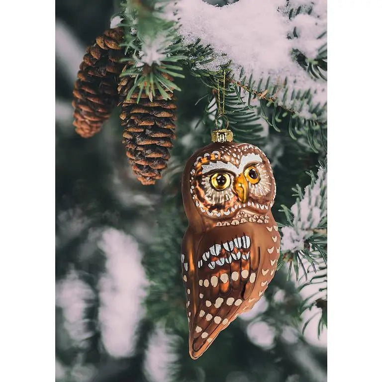 Tawny Owl Ornament 4.5"H - Moon Room Shop and Wellness