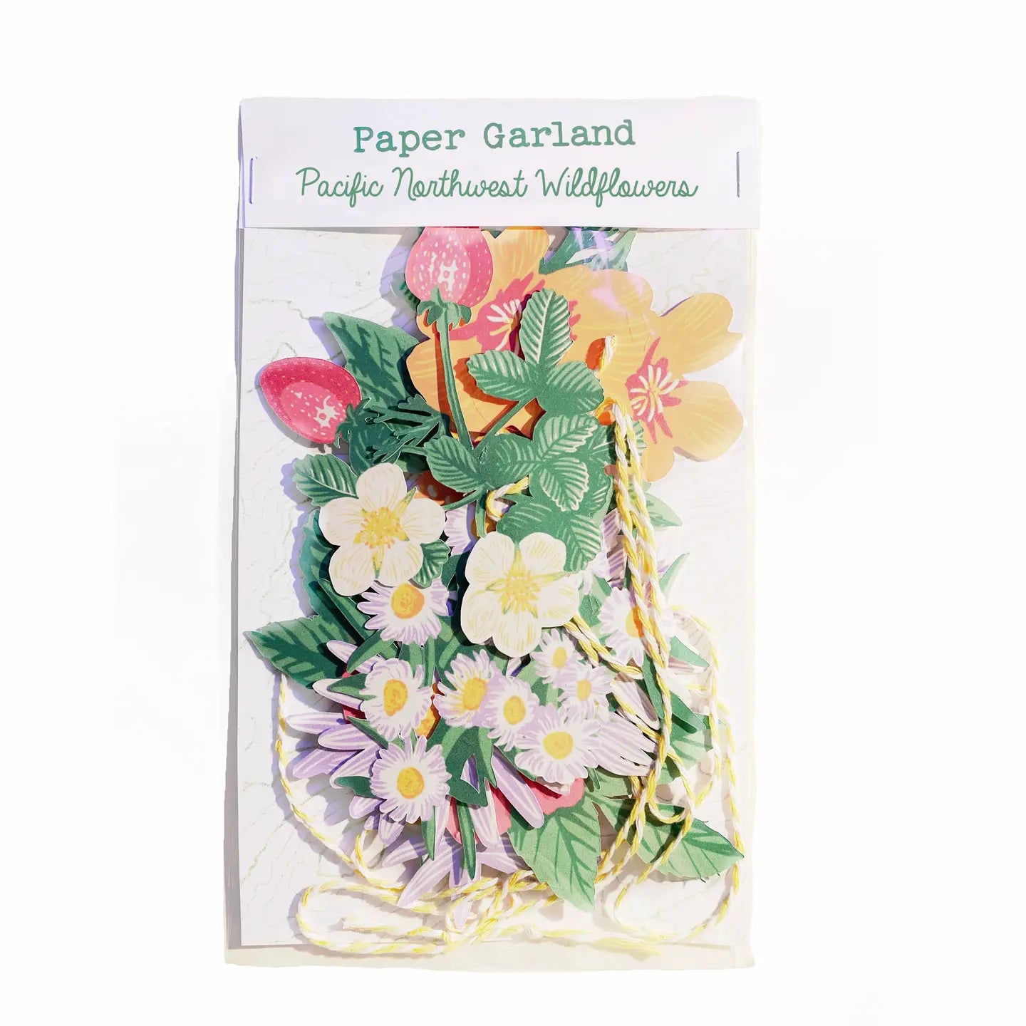 Pacific Northwest Wildflowers Paper Garland - Moon Room Shop and Wellness