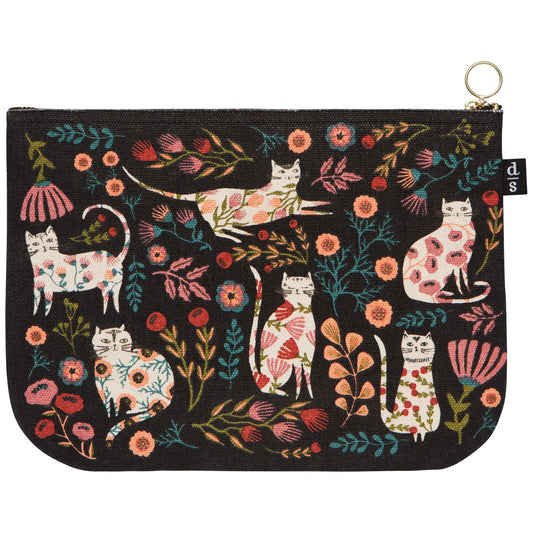 Catbloom Large Zipper Pouch - Moon Room Shop and Wellness