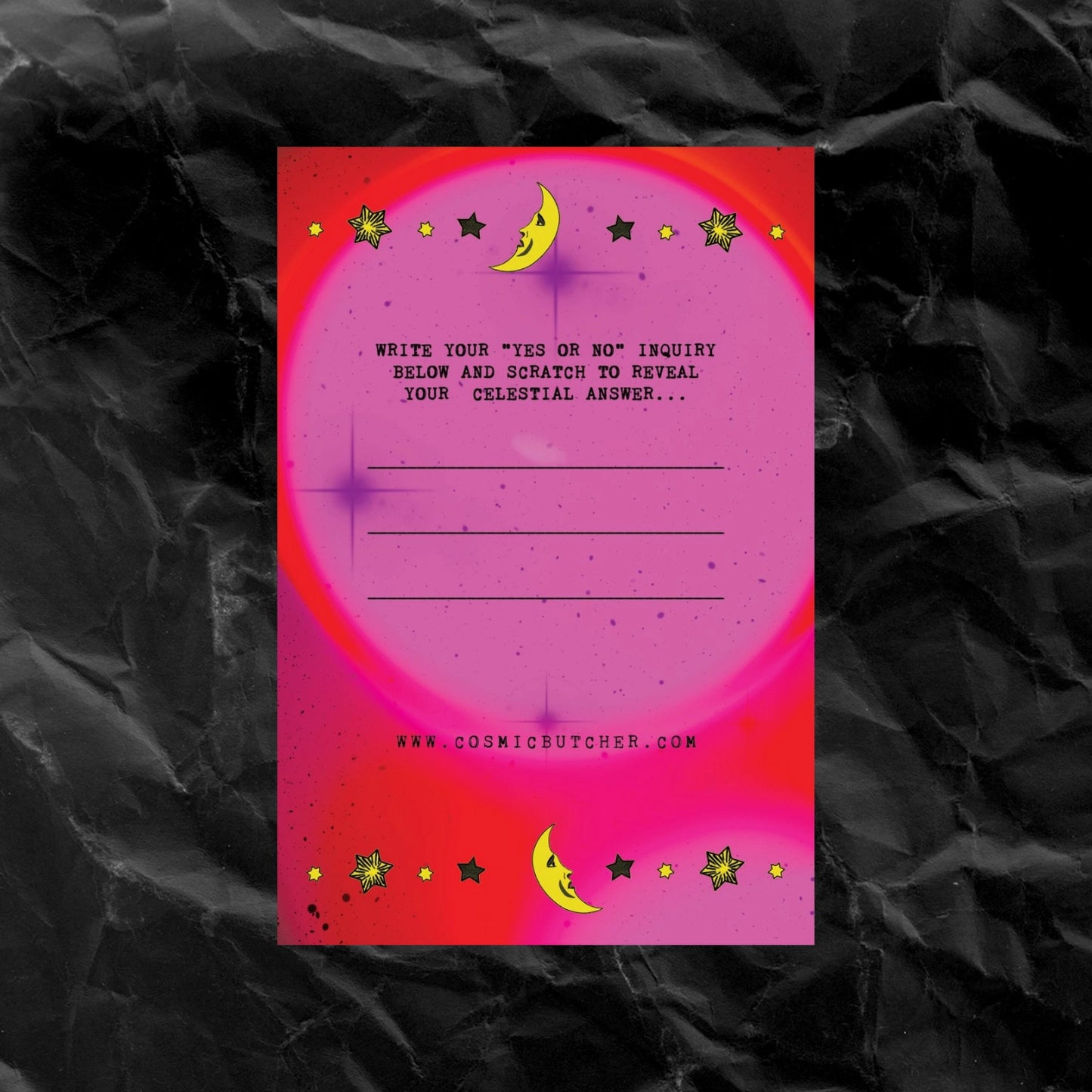 Ask the Moon Scratch Off Fortune Card - Moon Room Shop and Wellness