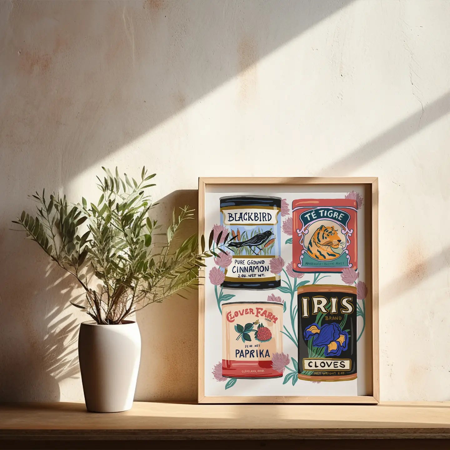 Vintage Canisters - 8" X 10" Art Print - Moon Room Shop and Wellness
