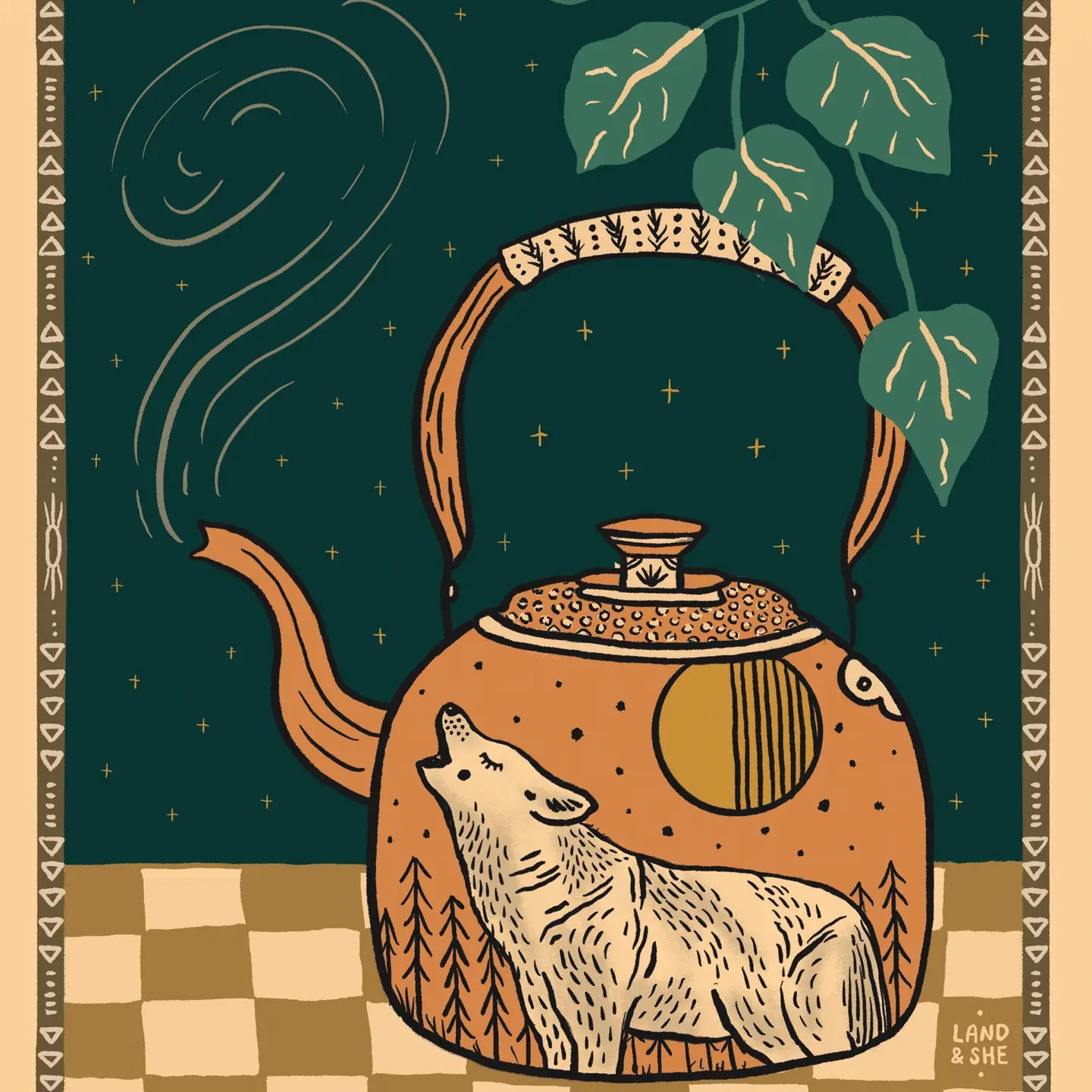 Howling Kettle Print 8x10 - Moon Room Shop and Wellness