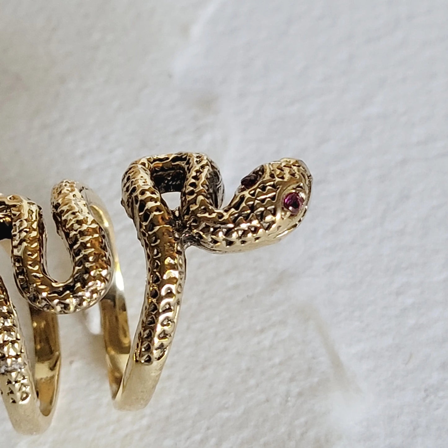 Brass Snake Ring Adjustable - Moon Room Shop and Wellness