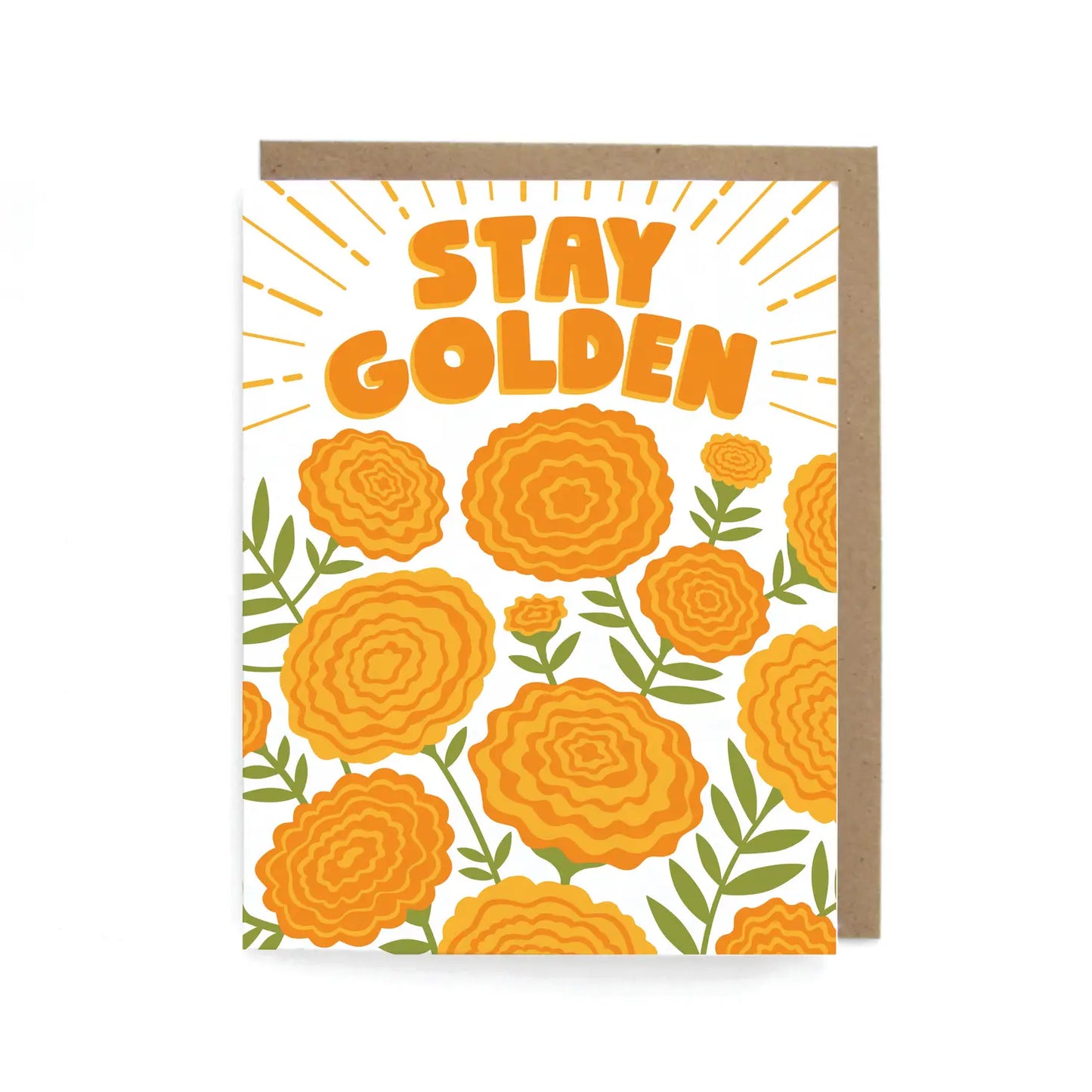 Stay Golden Marigold Card - Moon Room Shop and Wellness