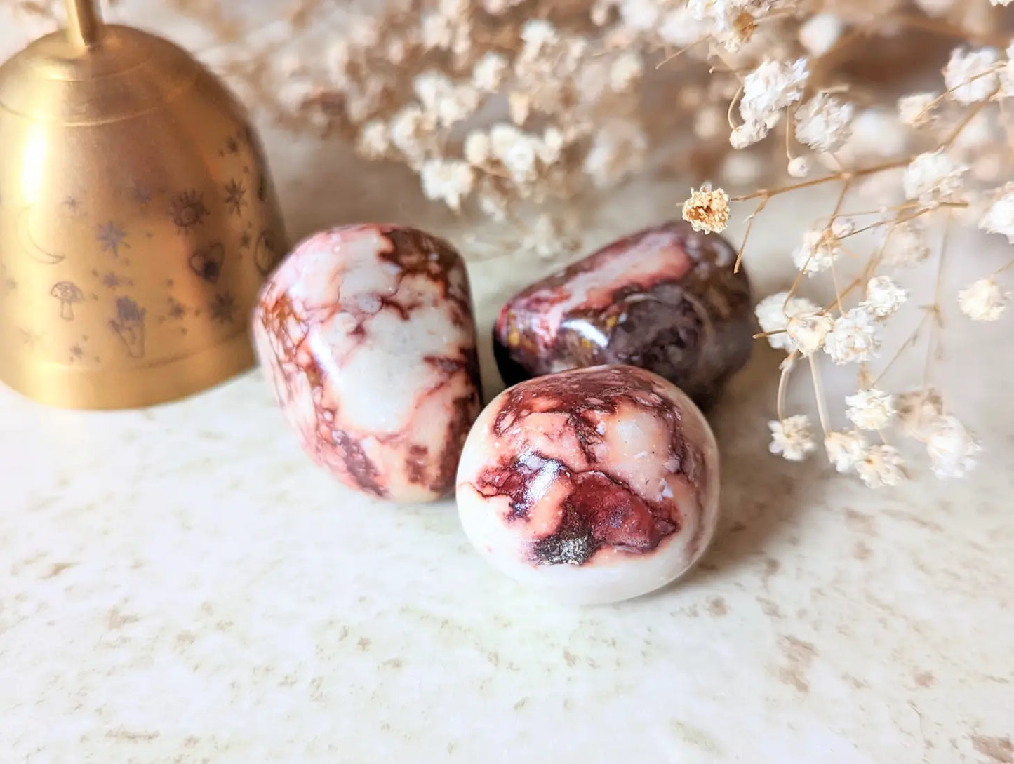 Rose Jasper Tumbled - Moon Room Shop and Wellness