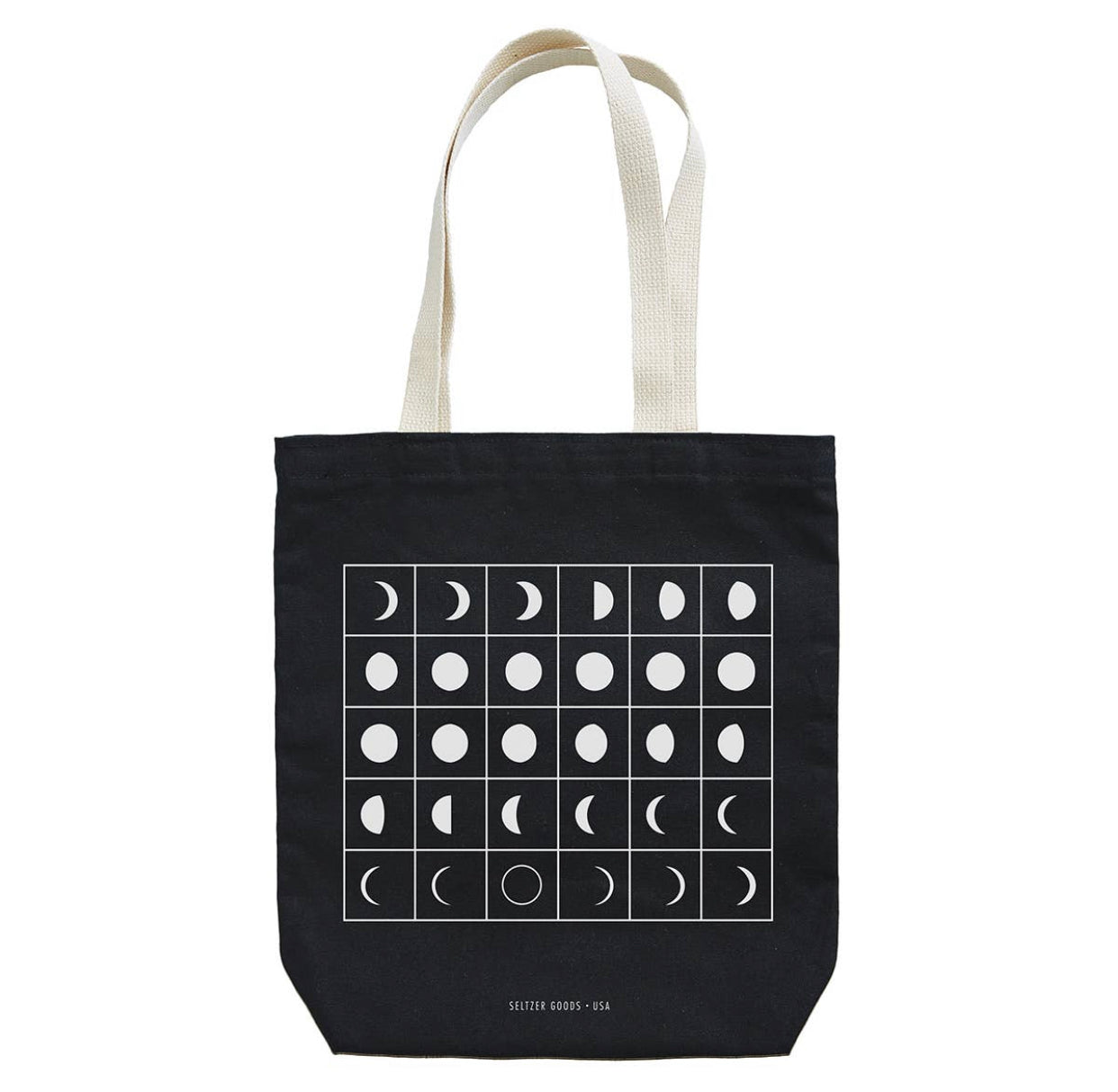 Moon Phases Tote Bag - Moon Room Shop and Wellness