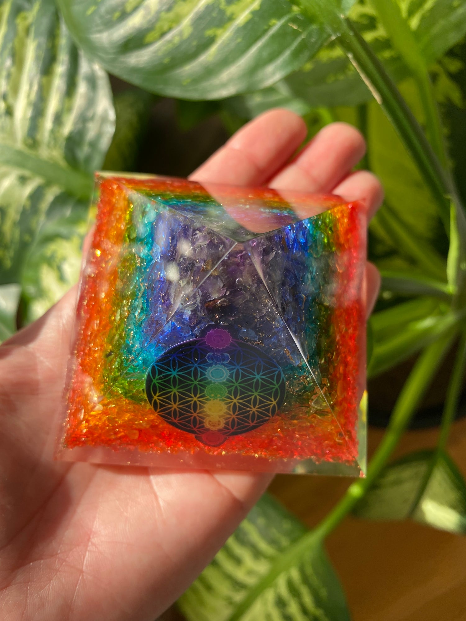 Chakra Orgone Pyramid - Moon Room Shop and Wellness