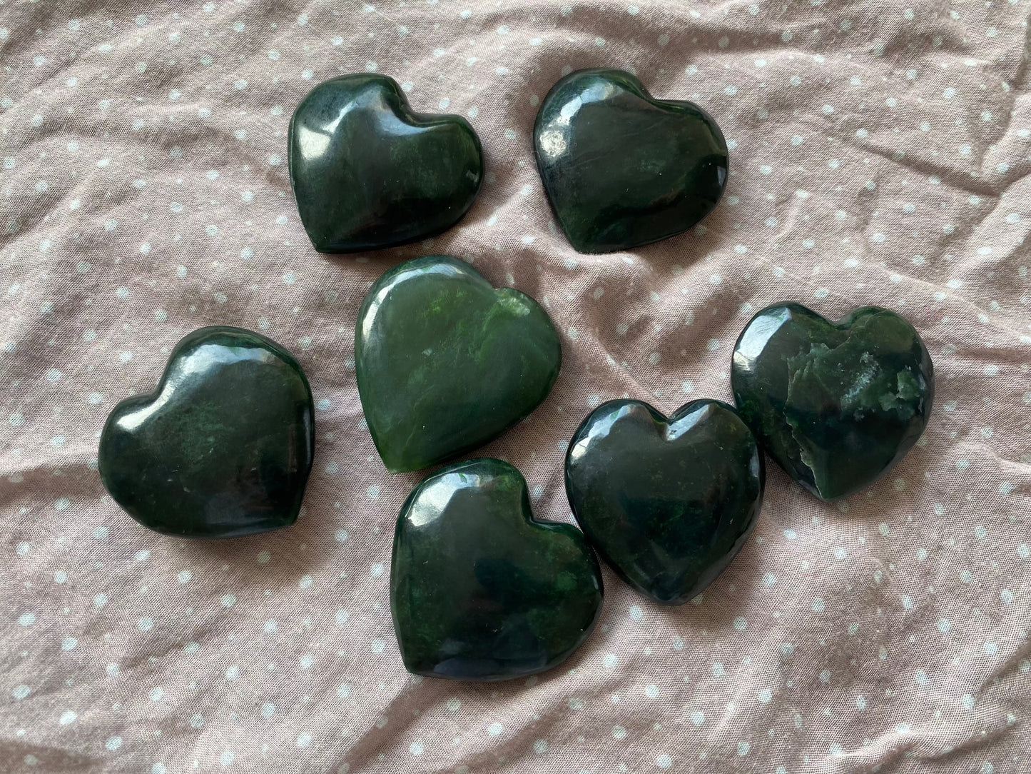 Nephrite Jade Heart B.C. Canada - Moon Room Shop and Wellness
