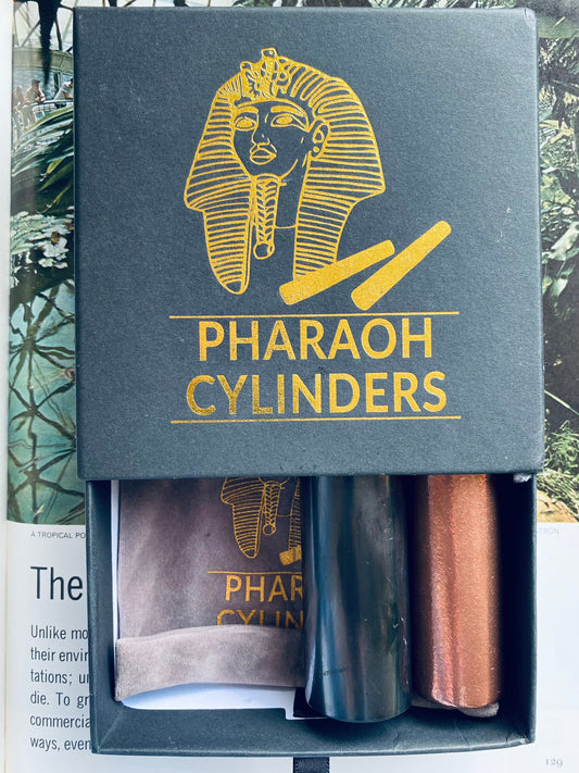 Pharaoh Cylinders Copper/Shungite 4 inches length- Moon Room Shop and Wellness