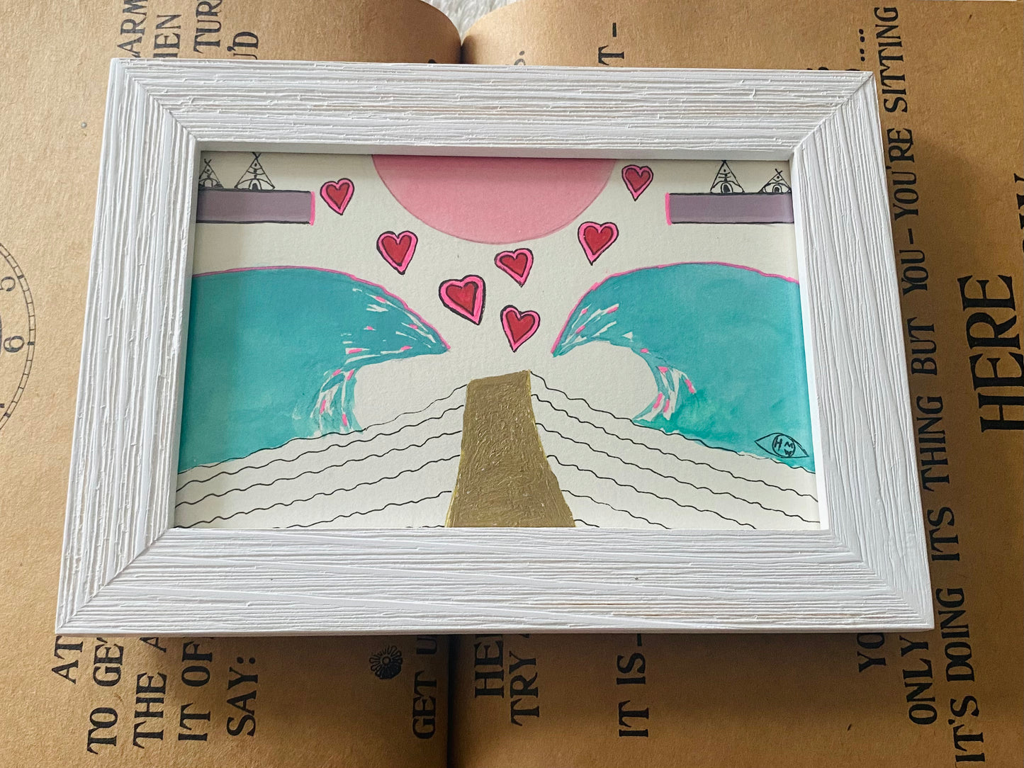 Sky Family- Original 4x6 - Moon Room Shop and Wellness