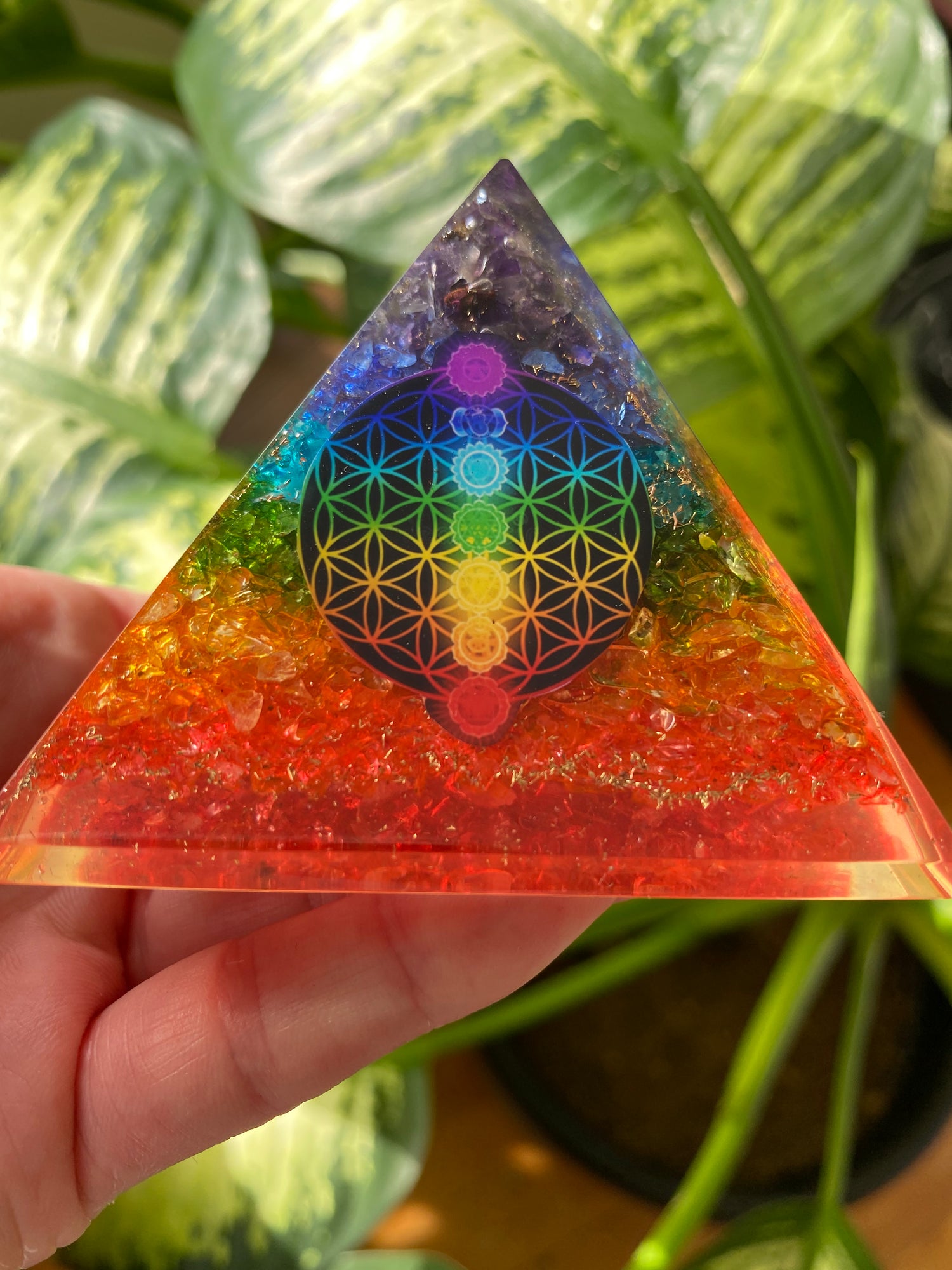 Chakra Orgone Pyramid - Moon Room Shop and Wellness