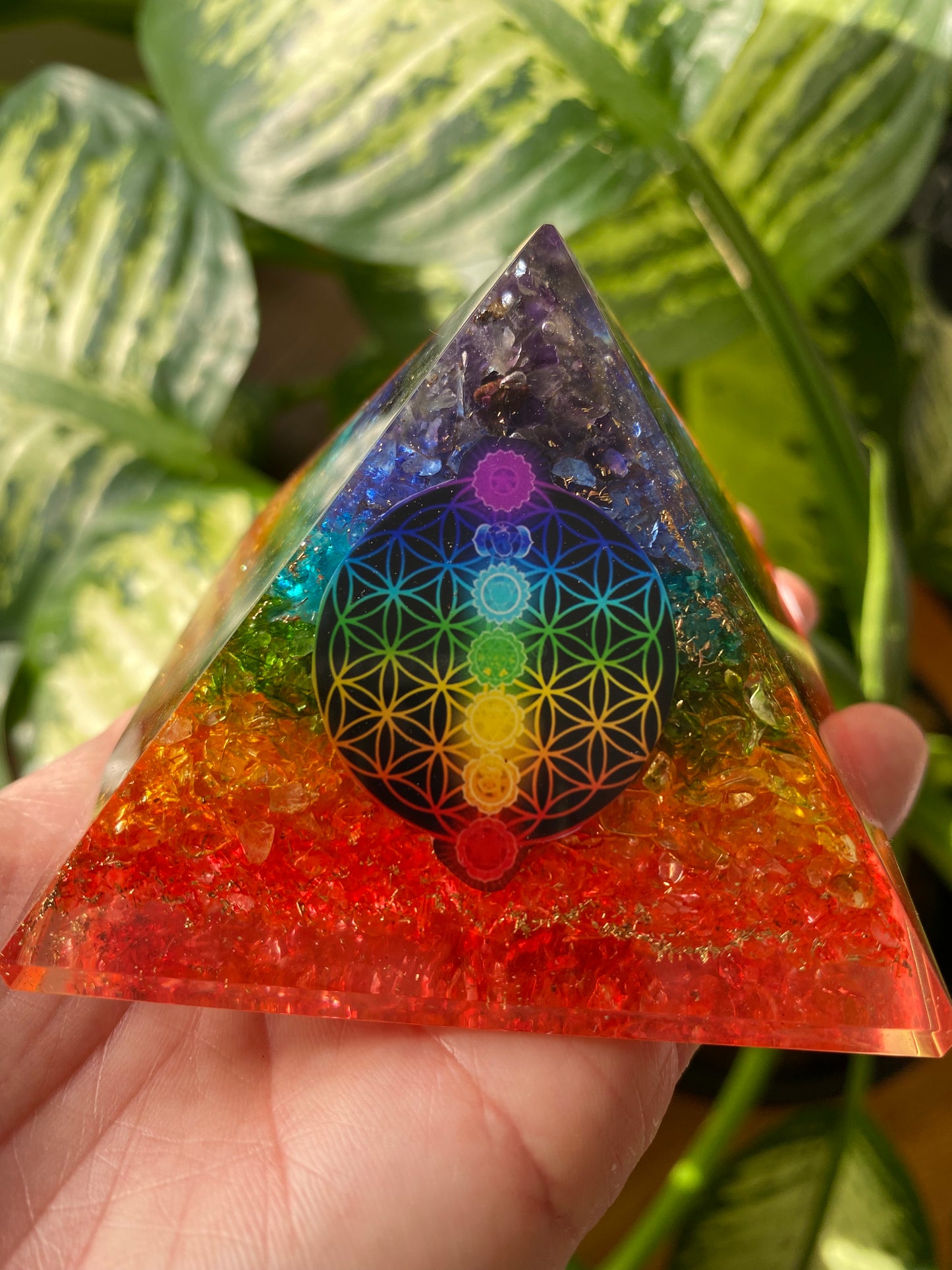 Chakra Orgone Pyramid - Moon Room Shop and Wellness