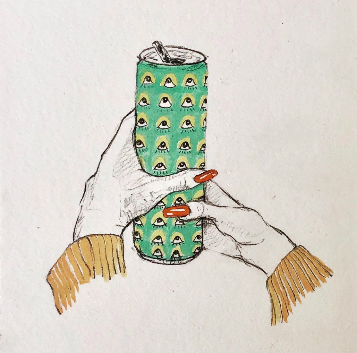 Pretty Can- Print by Sarah Ammons 11x 8 inch - Moon Room Shop and Wellness