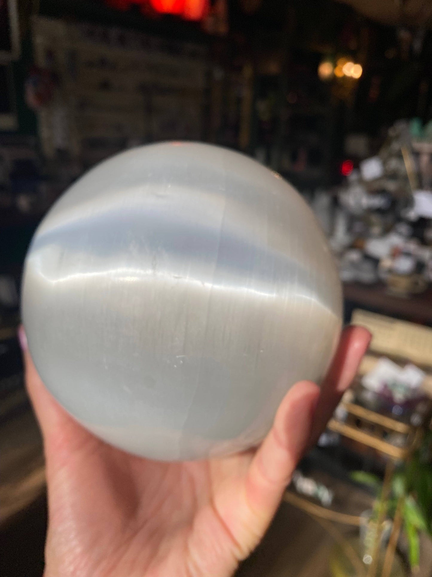 Large Selenite Sphere 5.17 lbs - Moon Room Shop and Wellness