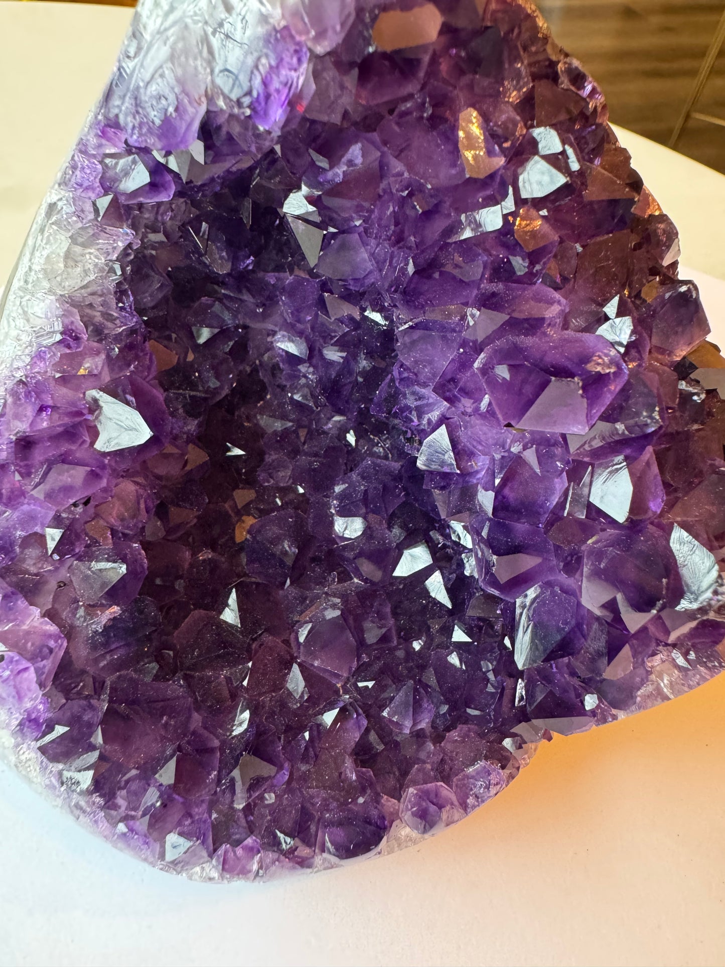 Amethyst Polished Grade AA Standing Cluster 2.02 lb Brazil - Moon Room Shop and Wellness
